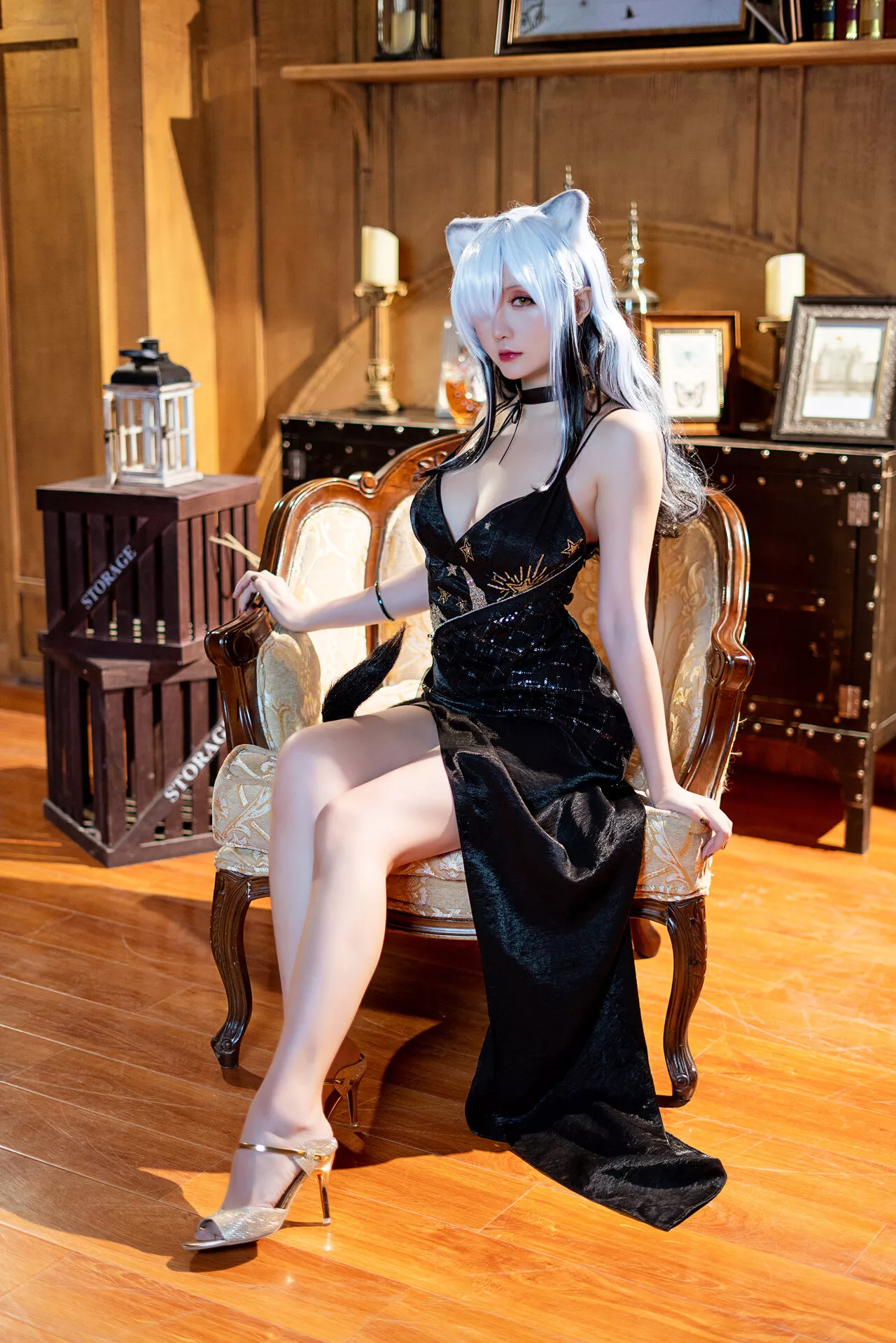 《黑》 Schwarz 【Hoshilily Arknights Cosplay 福利 美人 星之迟迟】