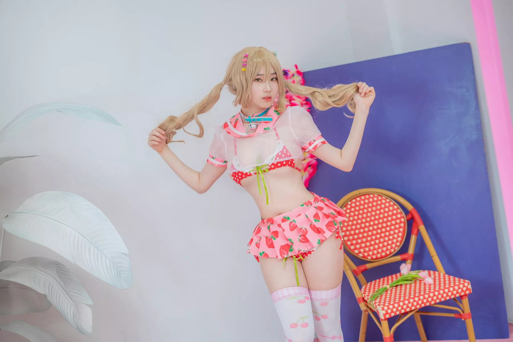 摄影 全集修正 苏打】 socks 南韩 Over 奶油 丽人 Bambi【CreamSoda knee
