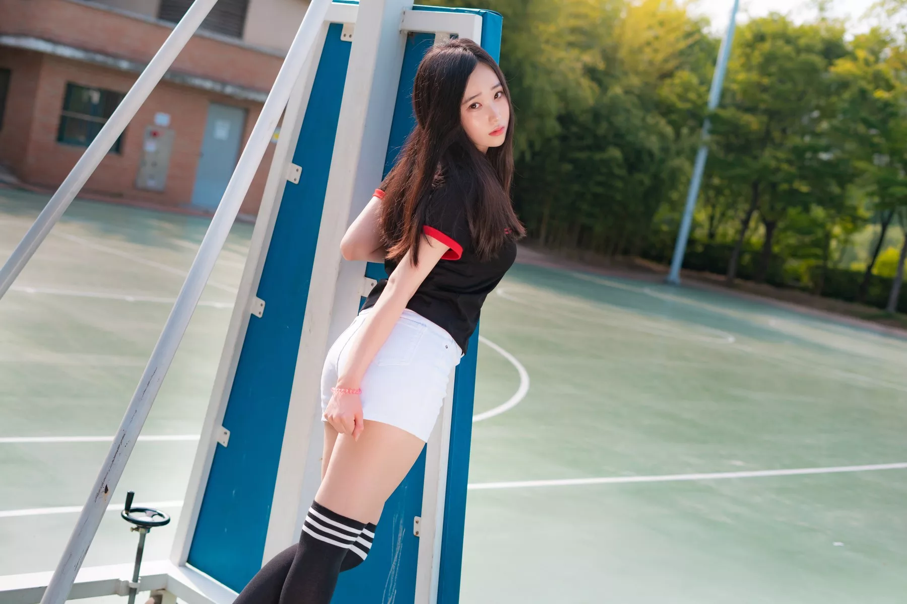 摄影 全集修正 苏打】 socks 南韩 Over 奶油 丽人 Bambi【CreamSoda knee