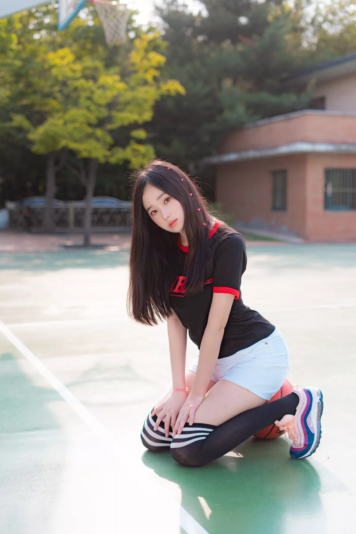 摄影 全集修正 苏打】 socks 南韩 Over 奶油 丽人 Bambi【CreamSoda knee