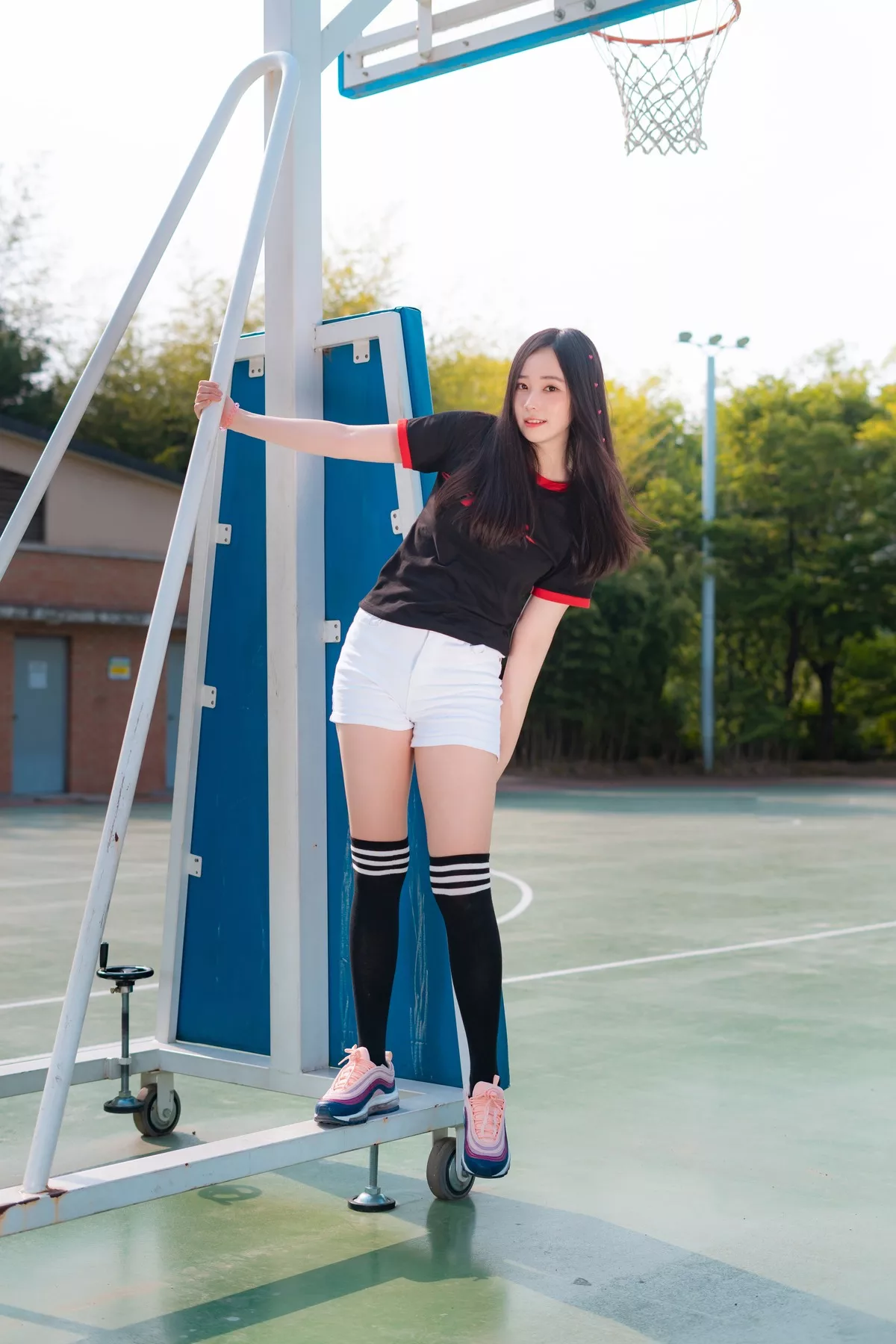 摄影 全集修正 苏打】 socks 南韩 Over 奶油 丽人 Bambi【CreamSoda knee