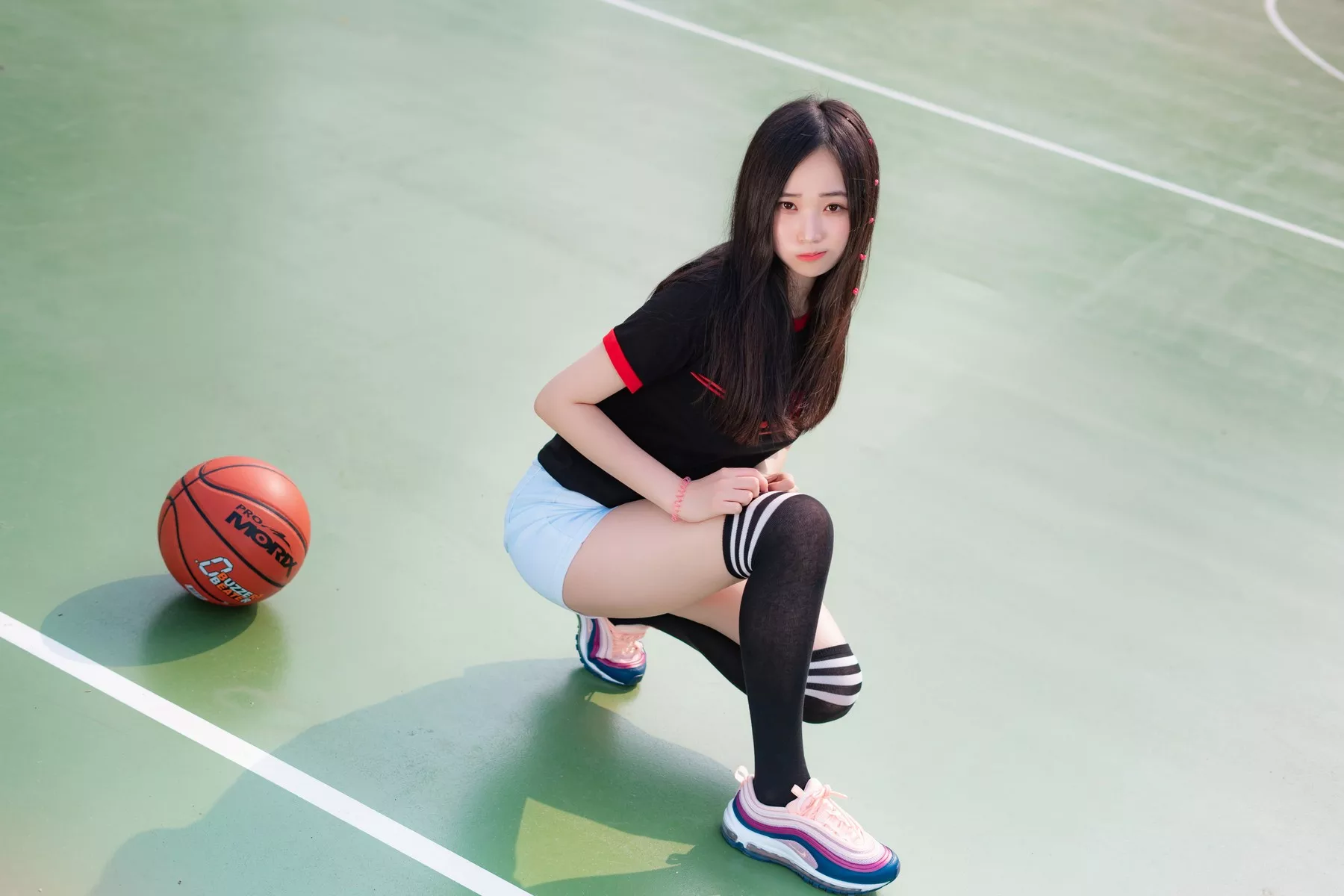 摄影 全集修正 苏打】 socks 南韩 Over 奶油 丽人 Bambi【CreamSoda knee