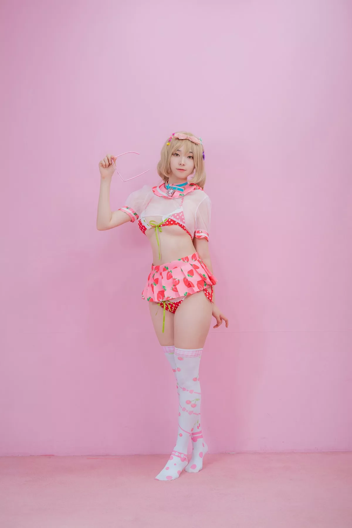 摄影 全集修正 苏打】 socks 南韩 Over 奶油 丽人 Bambi【CreamSoda knee