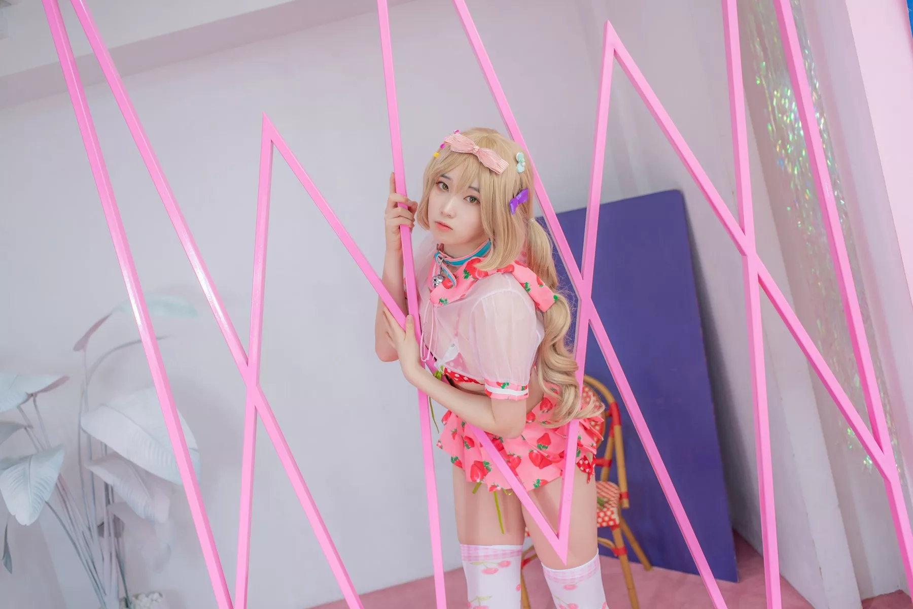 摄影 全集修正 苏打】 socks 南韩 Over 奶油 丽人 Bambi【CreamSoda knee
