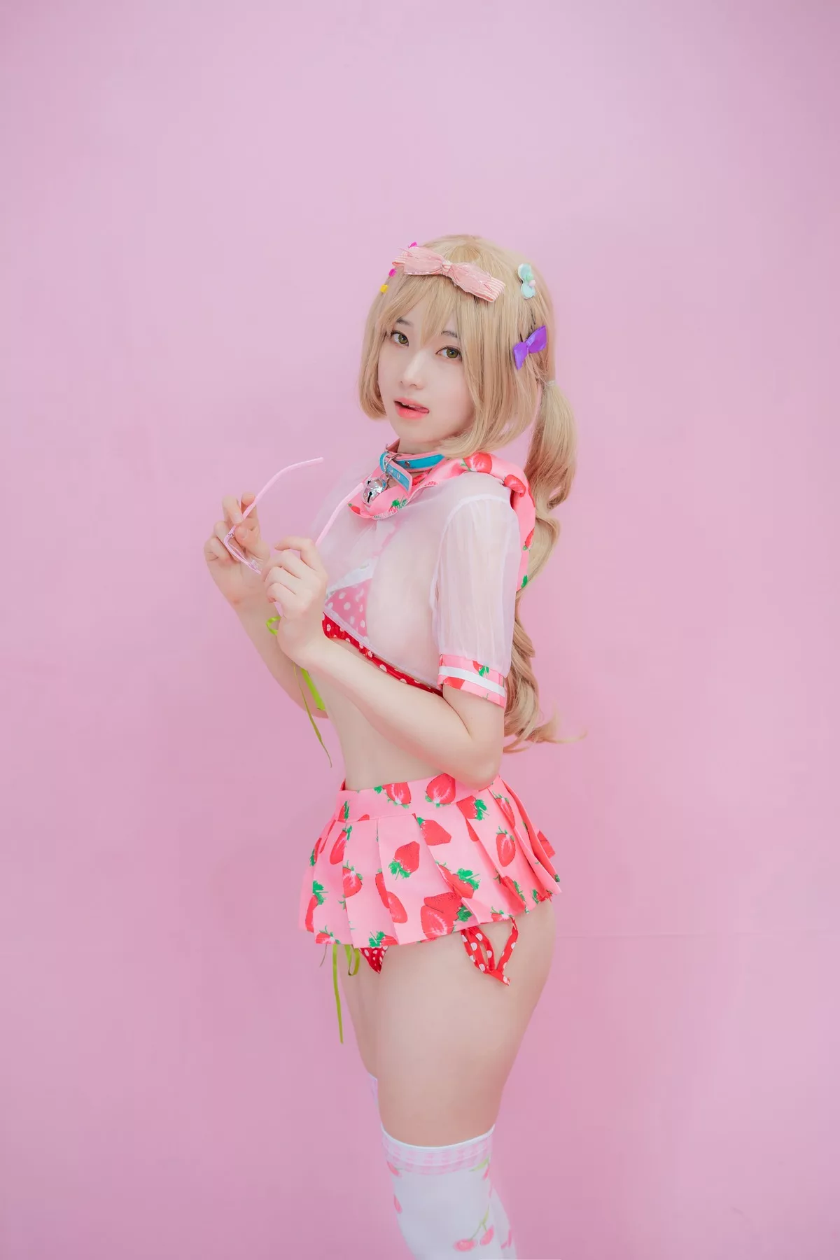 摄影 全集修正 苏打】 socks 南韩 Over 奶油 丽人 Bambi【CreamSoda knee