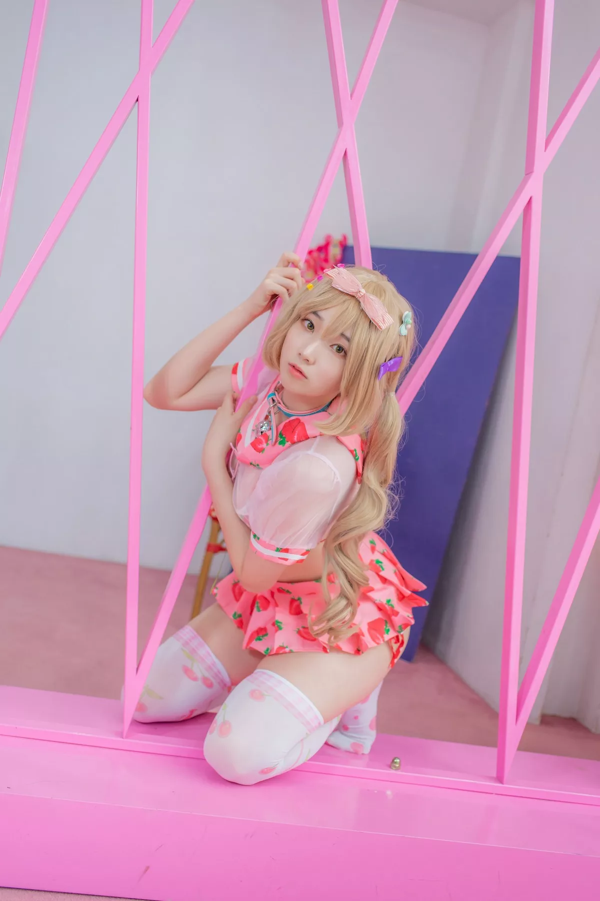 摄影 全集修正 苏打】 socks 南韩 Over 奶油 丽人 Bambi【CreamSoda knee