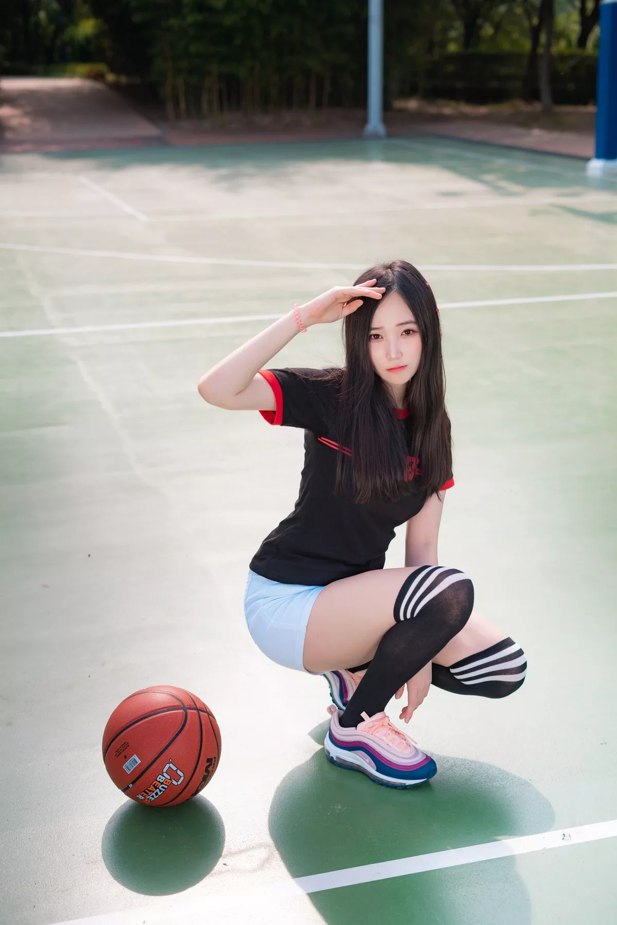 摄影 全集修正 苏打】 socks 南韩 Over 奶油 丽人 Bambi【CreamSoda knee