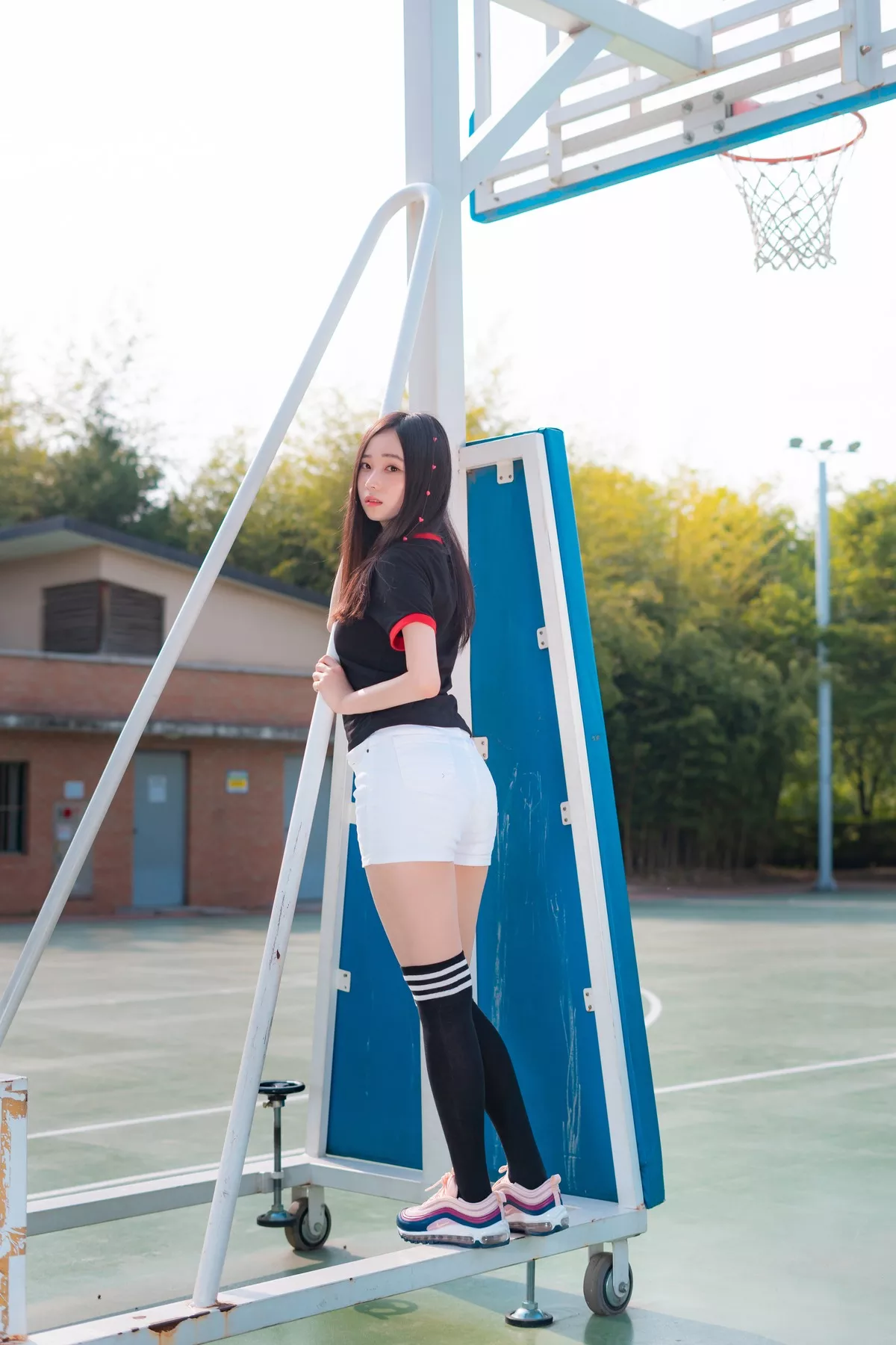 摄影 全集修正 苏打】 socks 南韩 Over 奶油 丽人 Bambi【CreamSoda knee