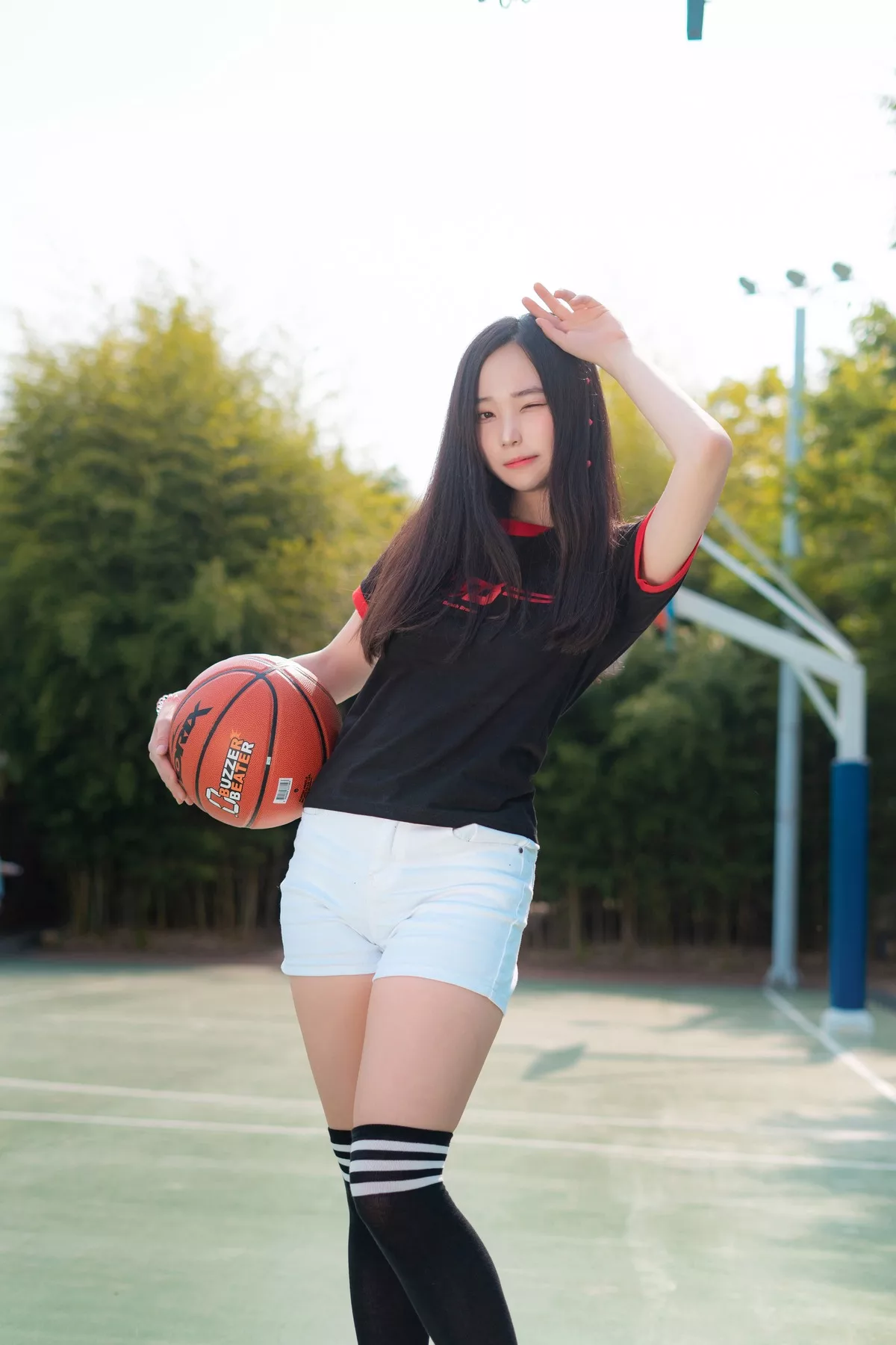 摄影 全集修正 苏打】 socks 南韩 Over 奶油 丽人 Bambi【CreamSoda knee