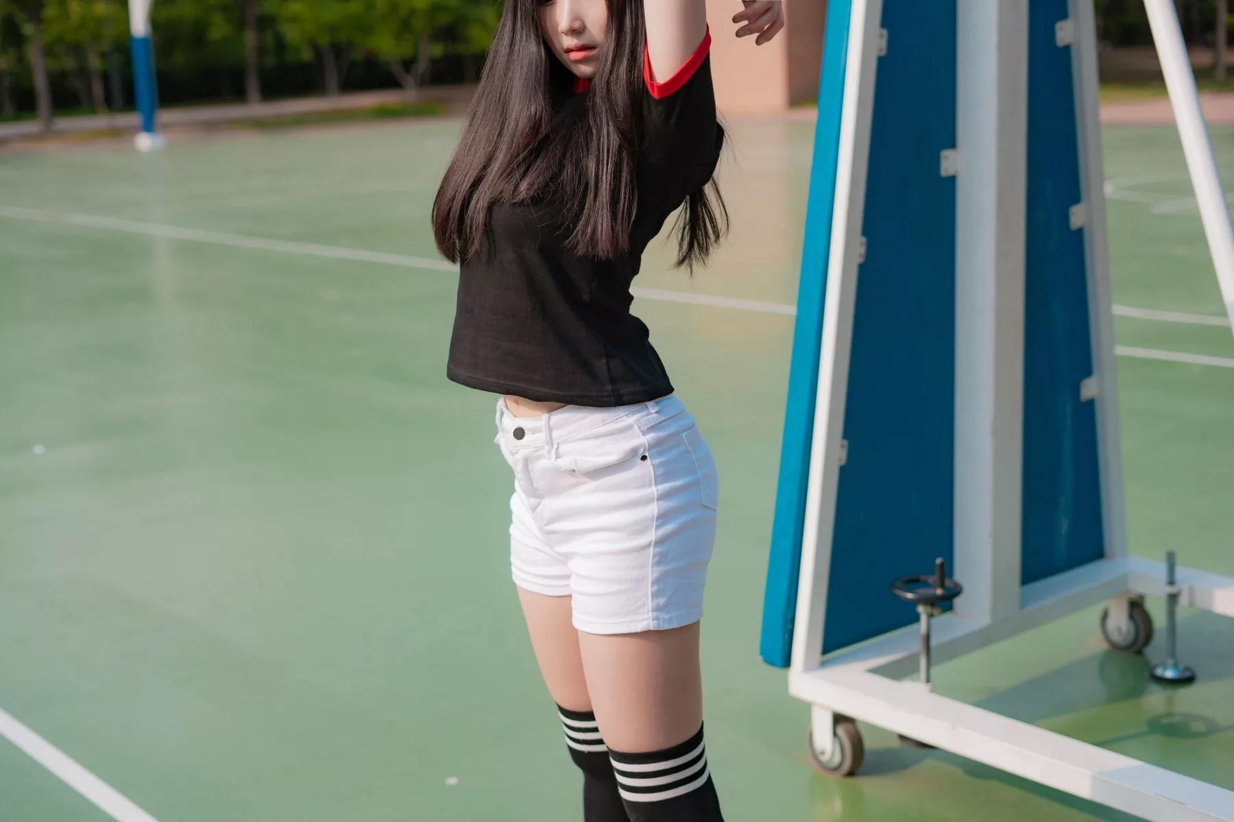 摄影 全集修正 苏打】 socks 南韩 Over 奶油 丽人 Bambi【CreamSoda knee