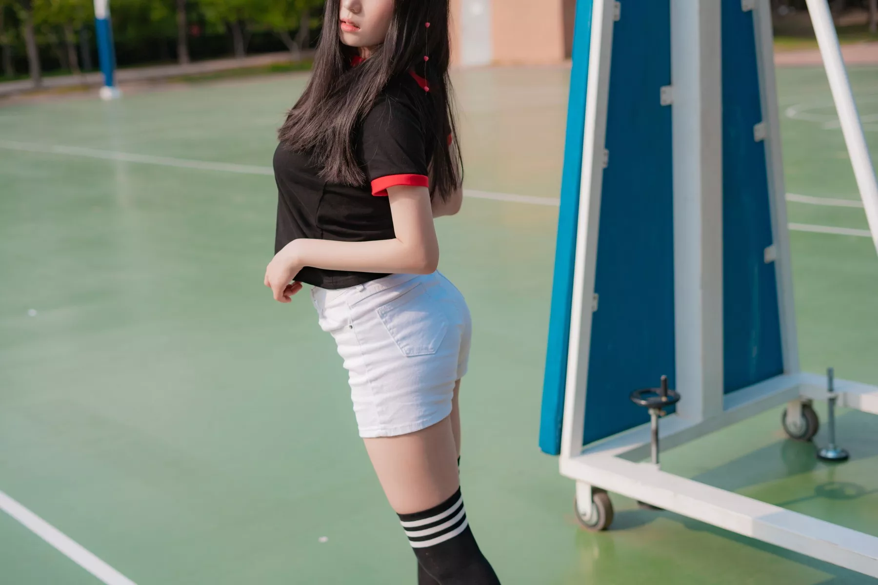 摄影 全集修正 苏打】 socks 南韩 Over 奶油 丽人 Bambi【CreamSoda knee