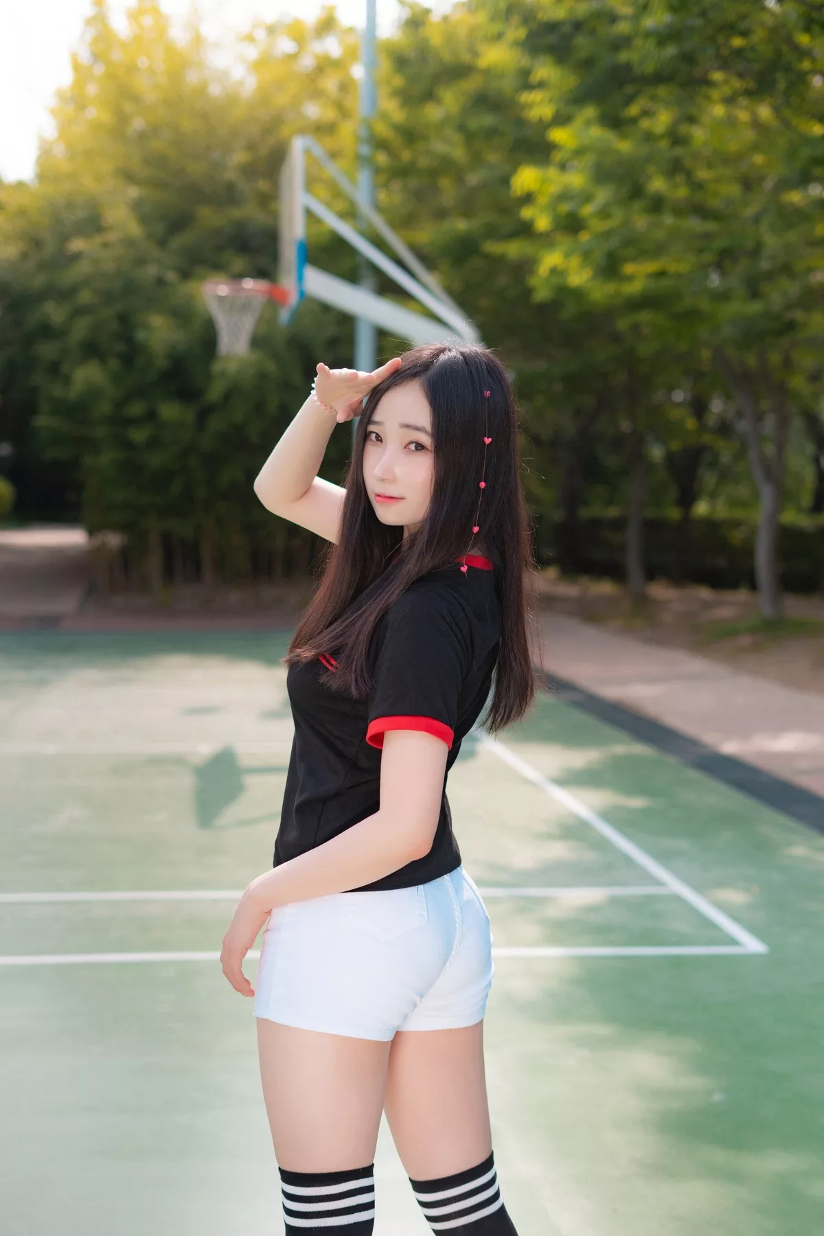 摄影 全集修正 苏打】 socks 南韩 Over 奶油 丽人 Bambi【CreamSoda knee
