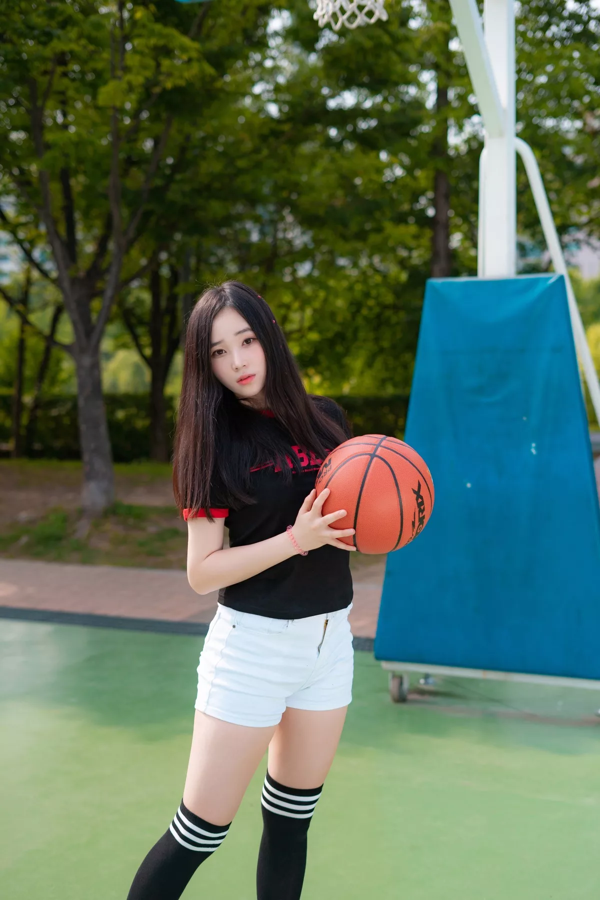 摄影 全集修正 苏打】 socks 南韩 Over 奶油 丽人 Bambi【CreamSoda knee
