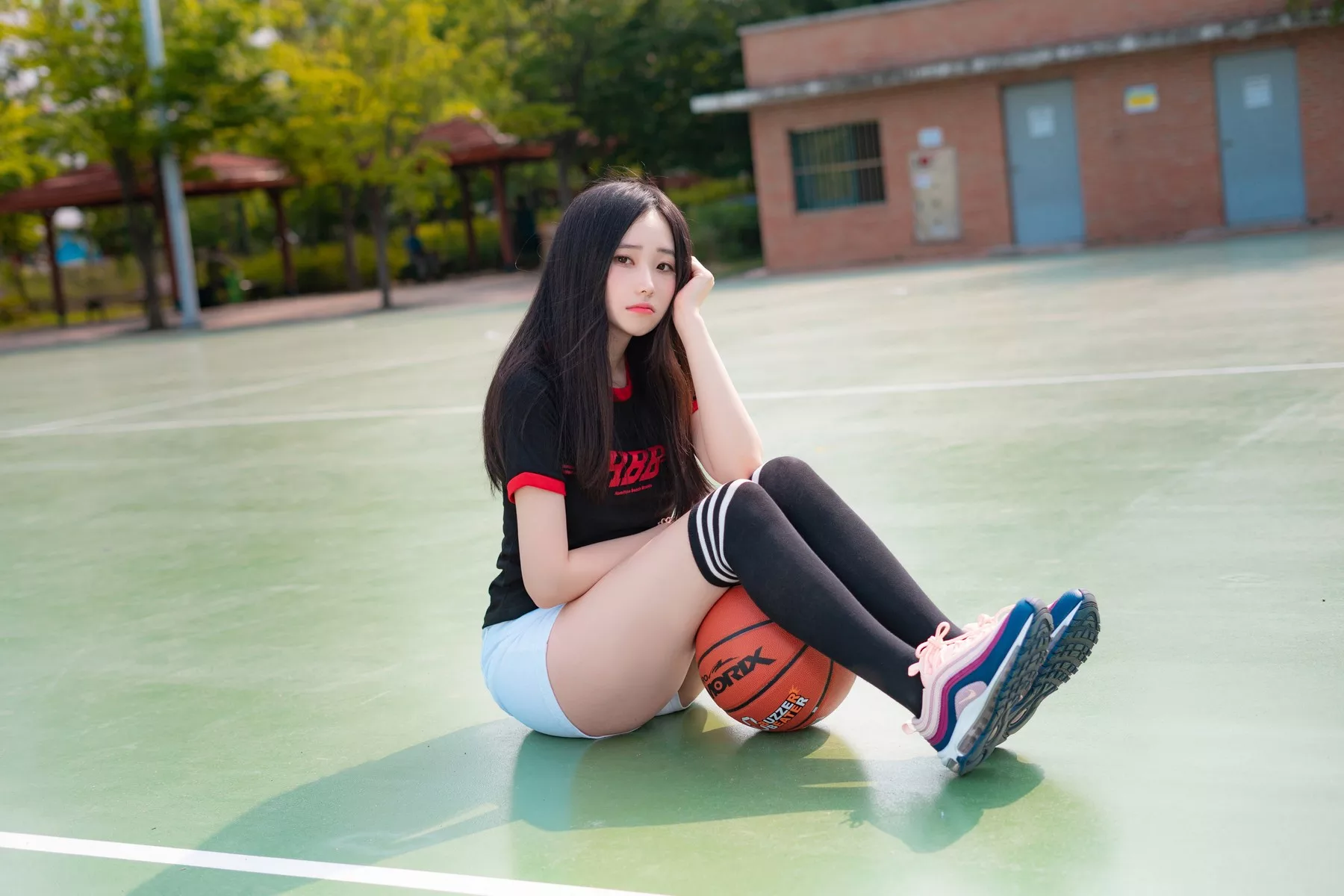 摄影 全集修正 苏打】 socks 南韩 Over 奶油 丽人 Bambi【CreamSoda knee