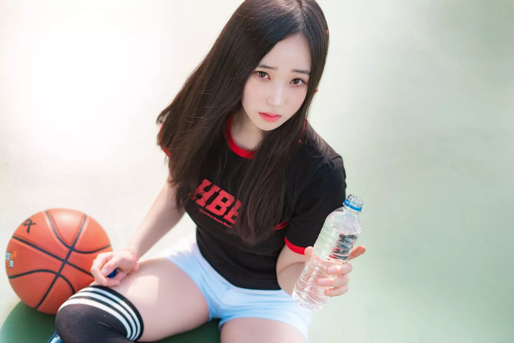摄影 全集修正 苏打】 socks 南韩 Over 奶油 丽人 Bambi【CreamSoda knee