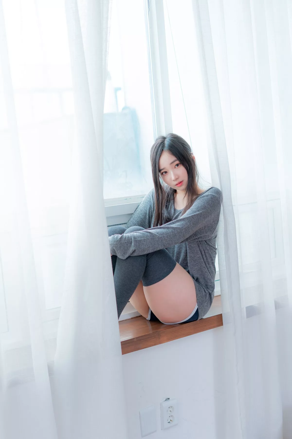摄影 全集修正 苏打】 socks 南韩 Over 奶油 丽人 Bambi【CreamSoda knee