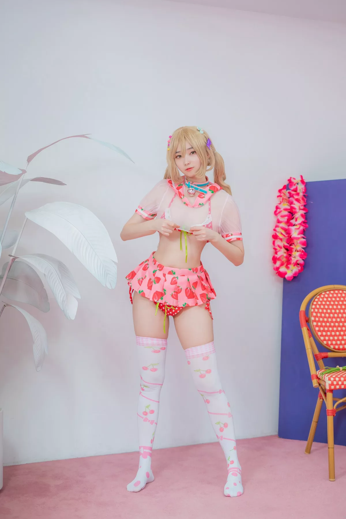 摄影 全集修正 苏打】 socks 南韩 Over 奶油 丽人 Bambi【CreamSoda knee