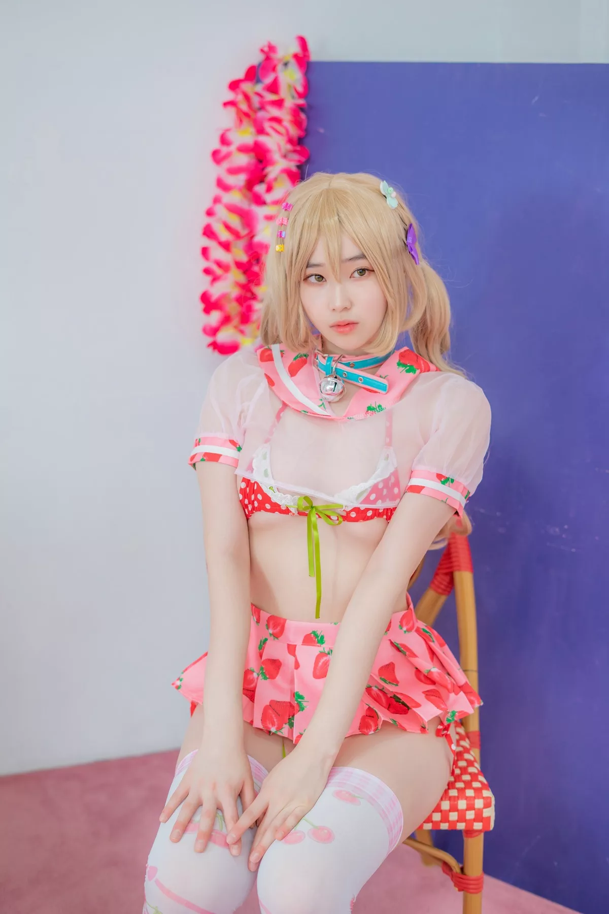 摄影 全集修正 苏打】 socks 南韩 Over 奶油 丽人 Bambi【CreamSoda knee