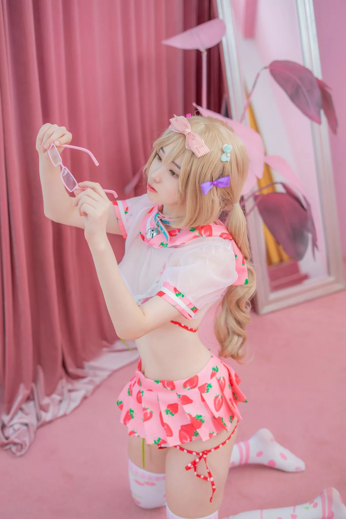 摄影 全集修正 苏打】 socks 南韩 Over 奶油 丽人 Bambi【CreamSoda knee