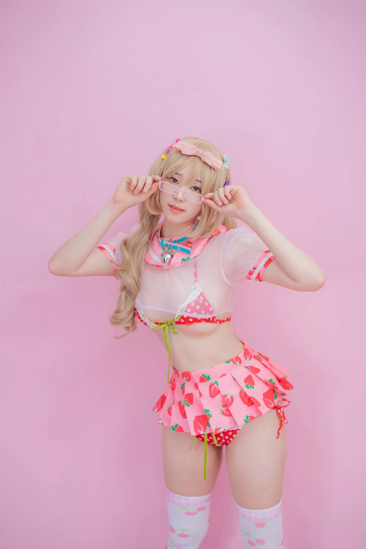 摄影 全集修正 苏打】 socks 南韩 Over 奶油 丽人 Bambi【CreamSoda knee