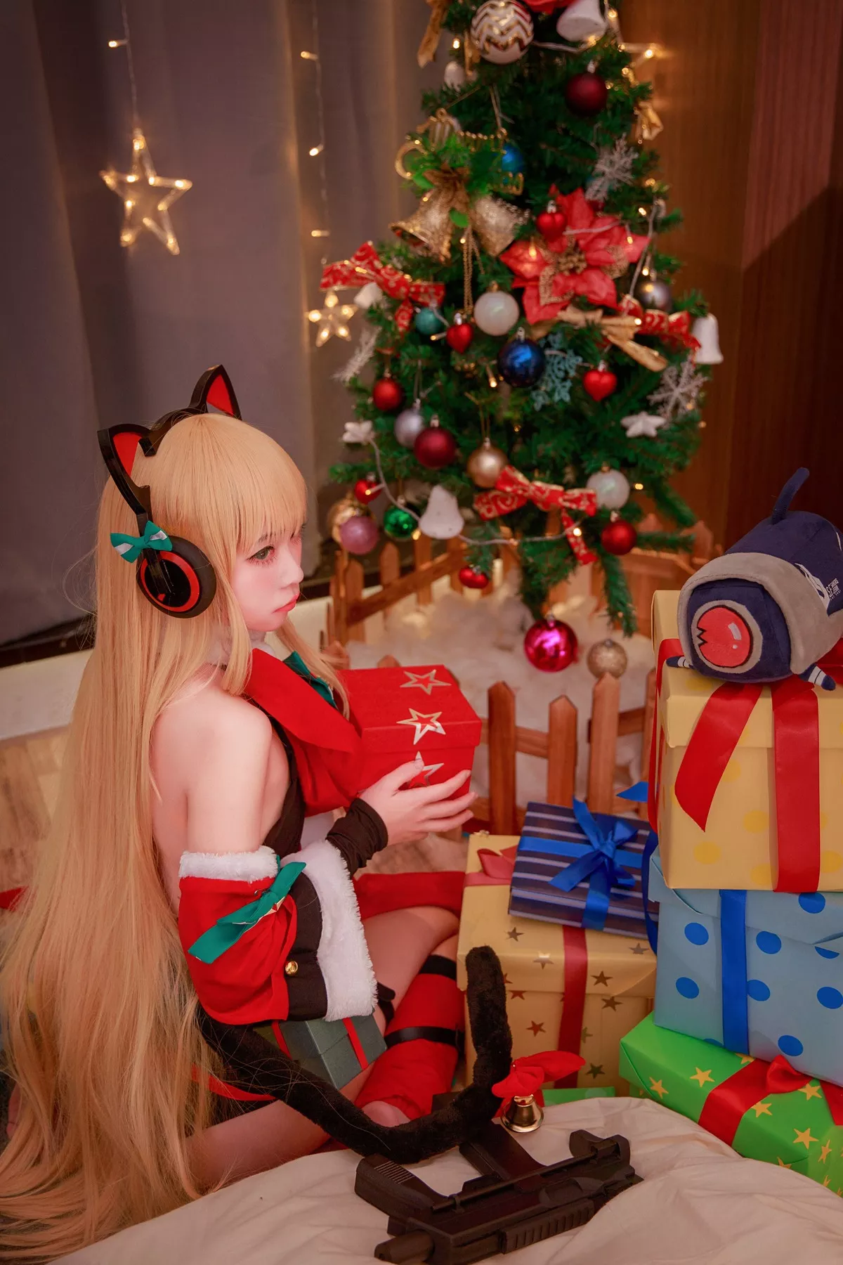 girls 不会受伤】 女神 【G44 Cosplay frontline 红耳朵猫 TMP 福利