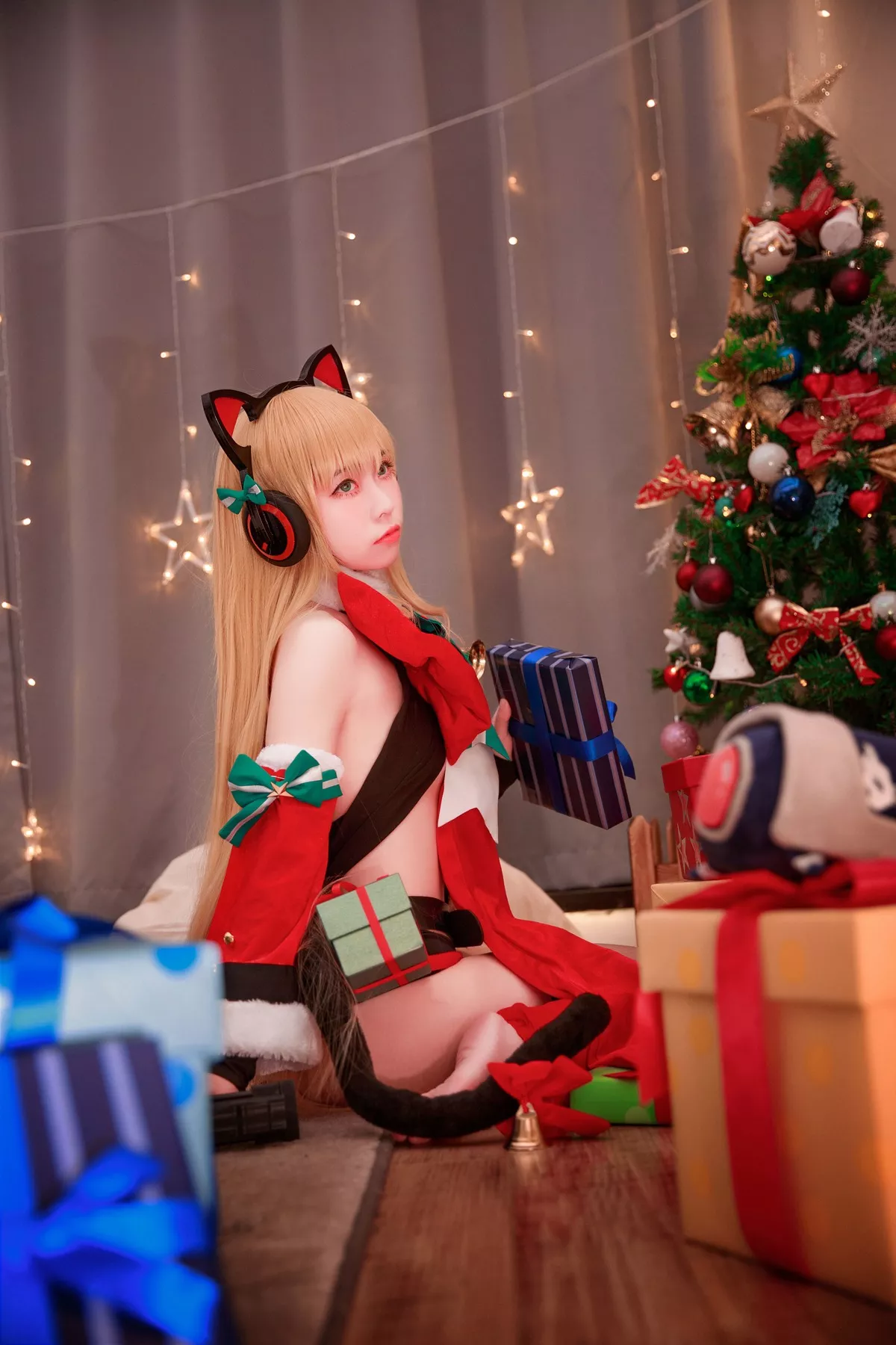 girls 不会受伤】 女神 【G44 Cosplay frontline 红耳朵猫 TMP 福利