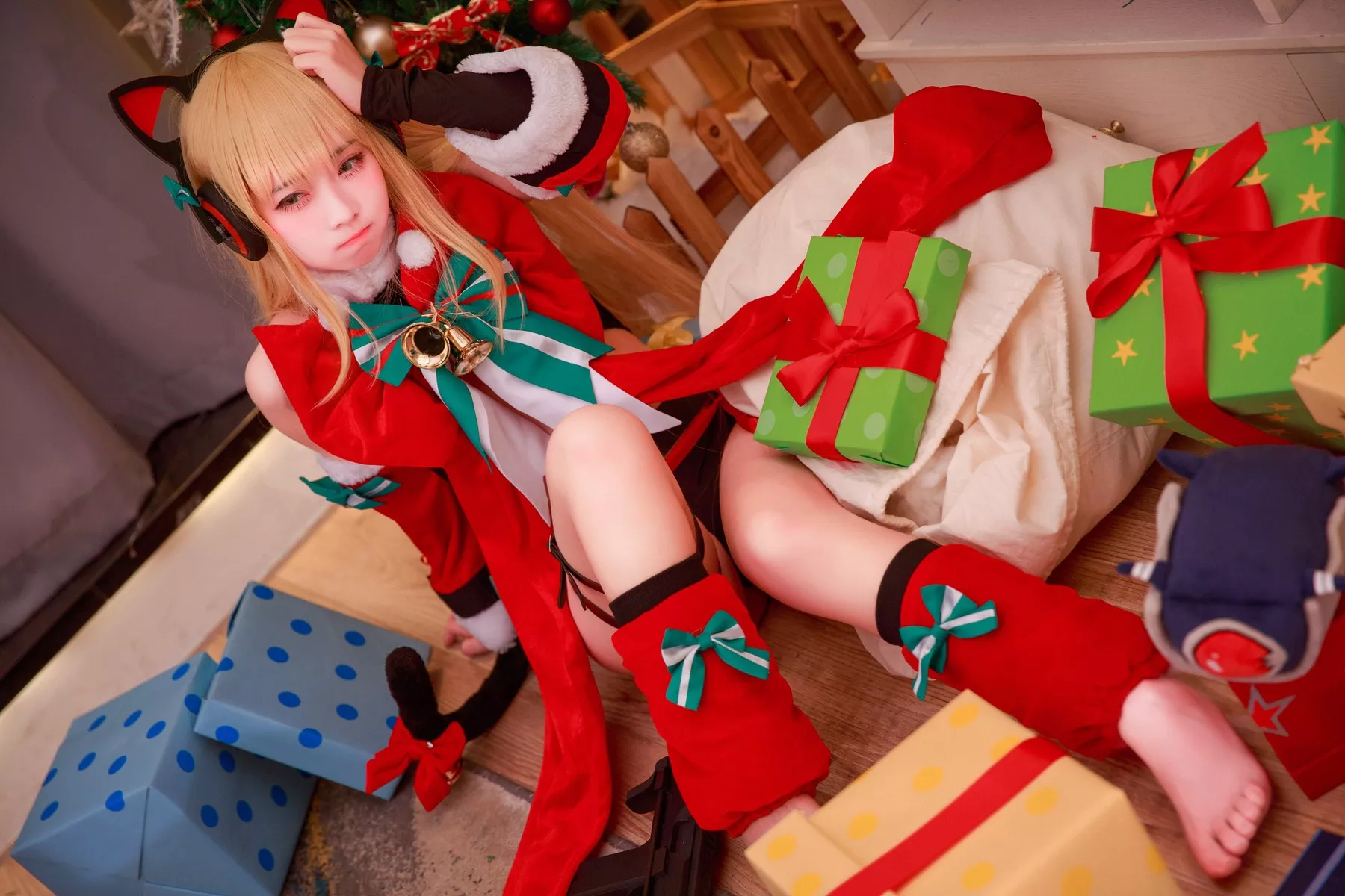 girls 不会受伤】 女神 【G44 Cosplay frontline 红耳朵猫 TMP 福利