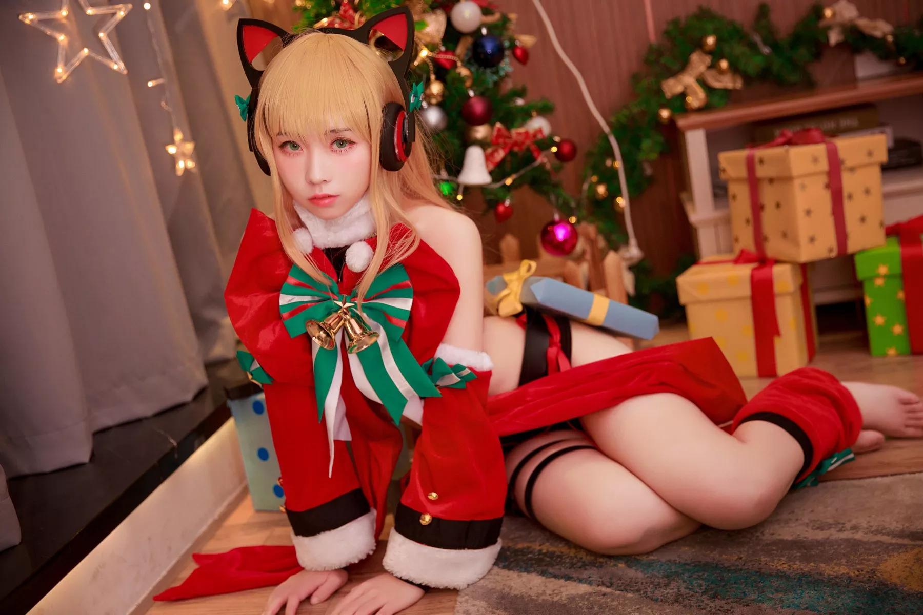 girls 不会受伤】 女神 【G44 Cosplay frontline 红耳朵猫 TMP 福利