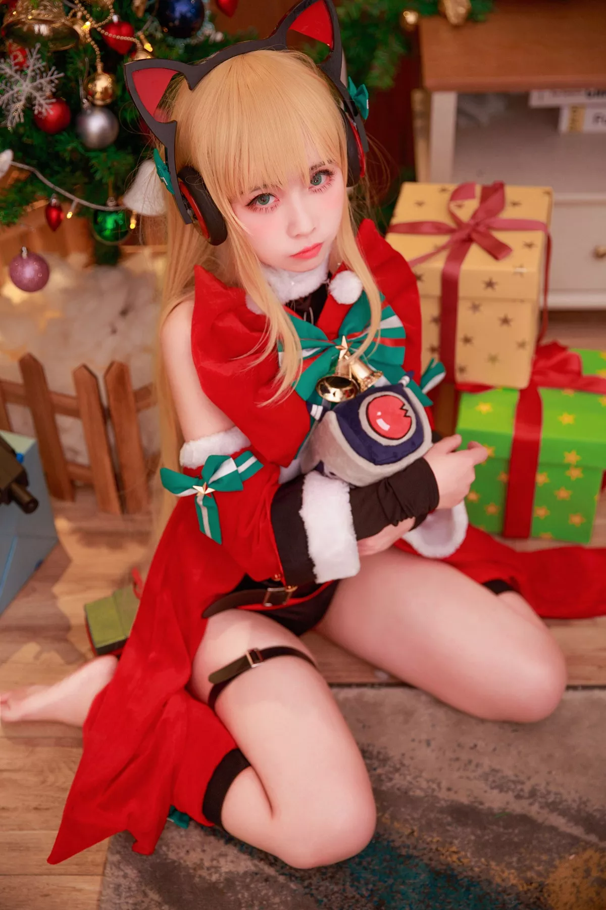 girls 不会受伤】 女神 【G44 Cosplay frontline 红耳朵猫 TMP 福利