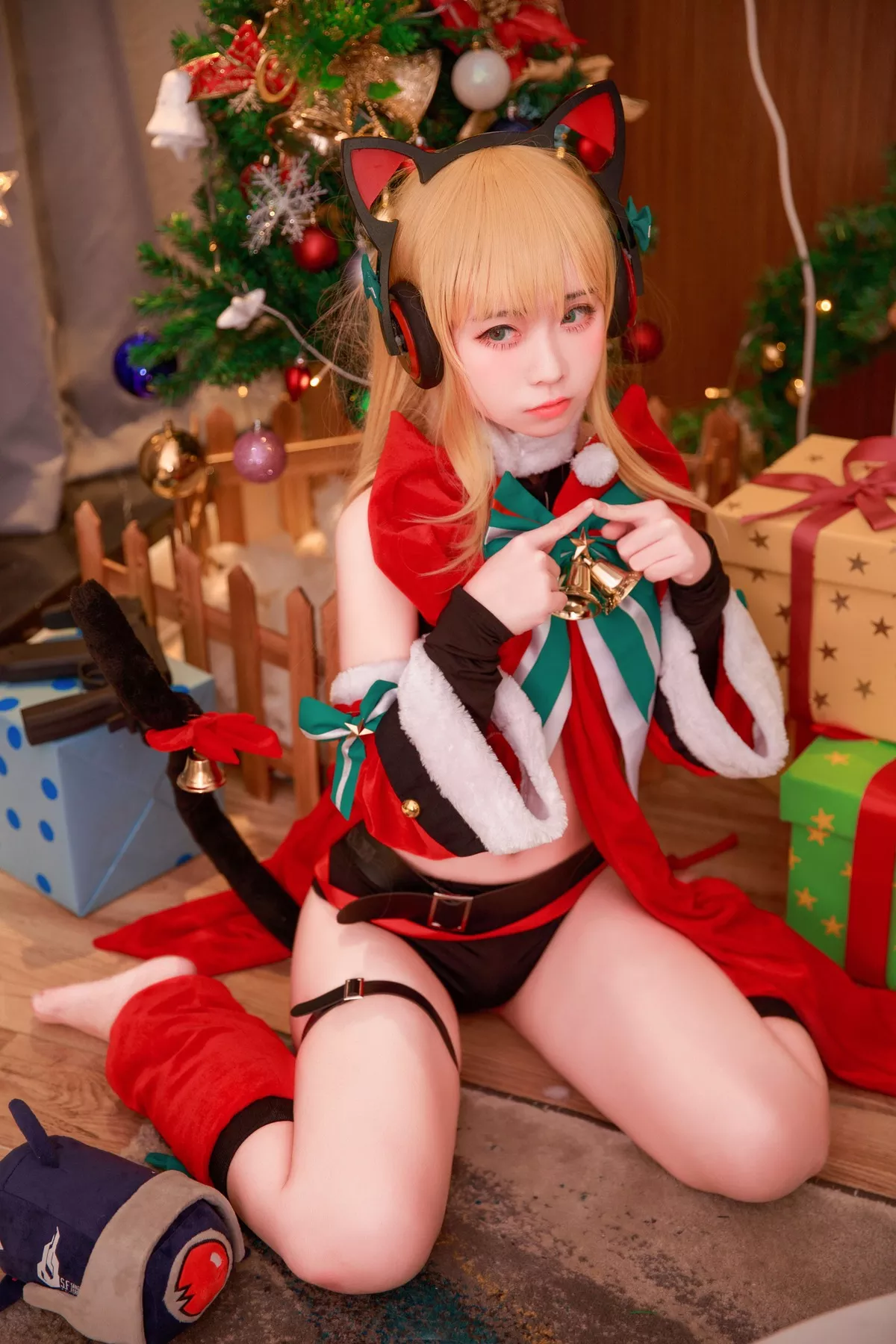 girls 不会受伤】 女神 【G44 Cosplay frontline 红耳朵猫 TMP 福利