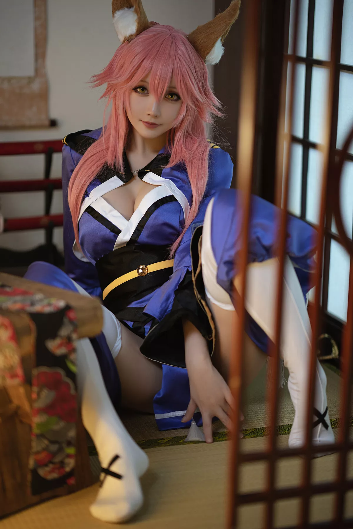 美人 玉藻前 Cosplay 【Hoshilily 星之迟迟】 福利 忠犬蓄势待发
