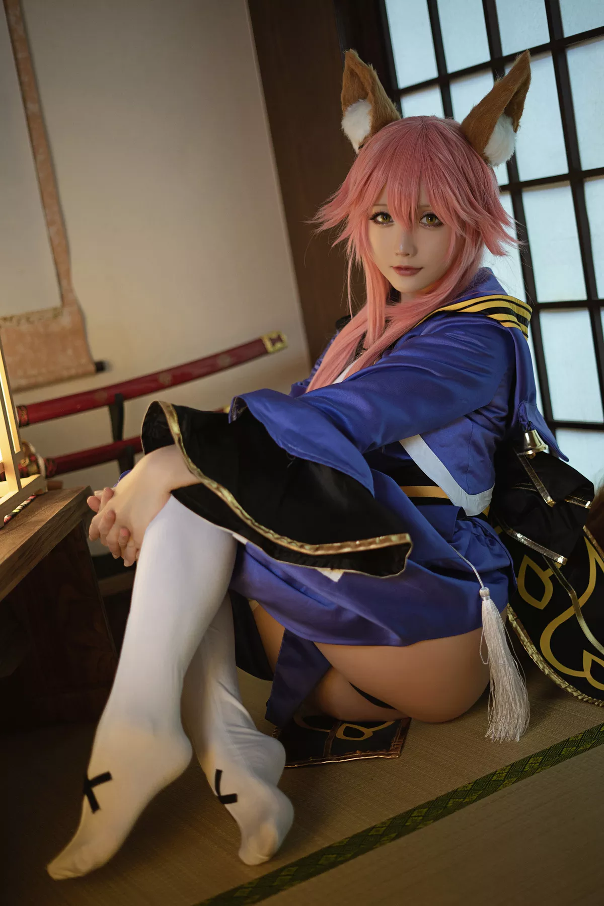 美人 玉藻前 Cosplay 【Hoshilily 星之迟迟】 福利 忠犬蓄势待发