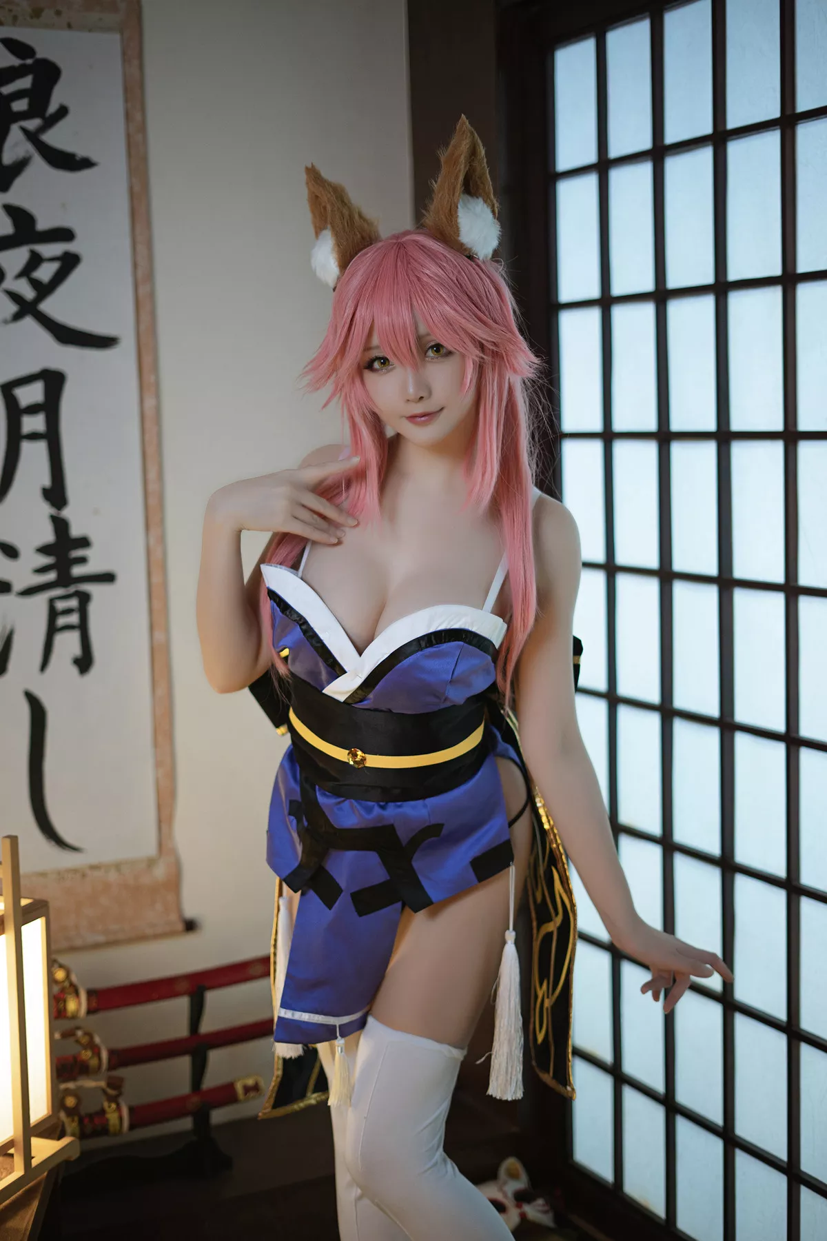 美人 玉藻前 Cosplay 【Hoshilily 星之迟迟】 福利 忠犬蓄势待发