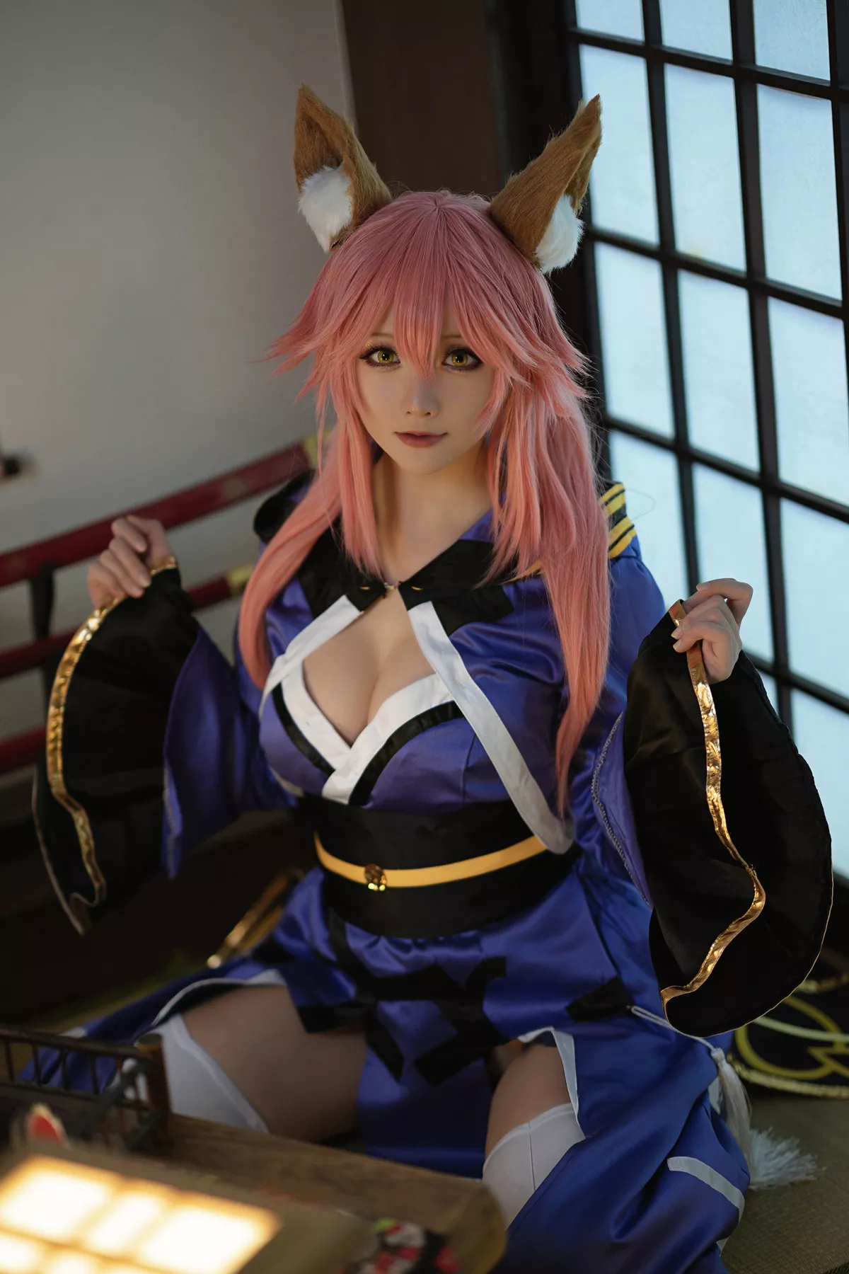 美人 玉藻前 Cosplay 【Hoshilily 星之迟迟】 福利 忠犬蓄势待发