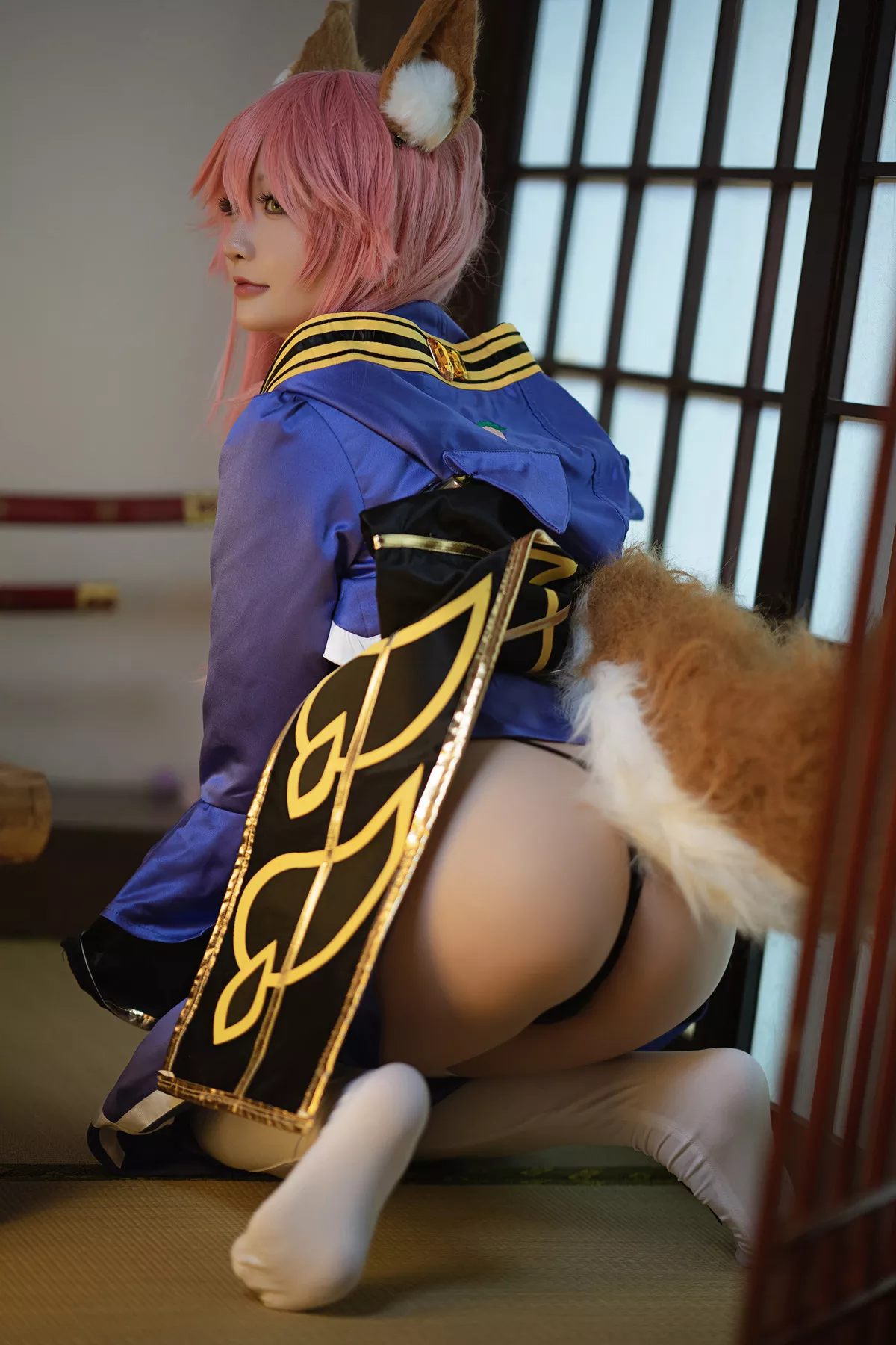 美人 玉藻前 Cosplay 【Hoshilily 星之迟迟】 福利 忠犬蓄势待发