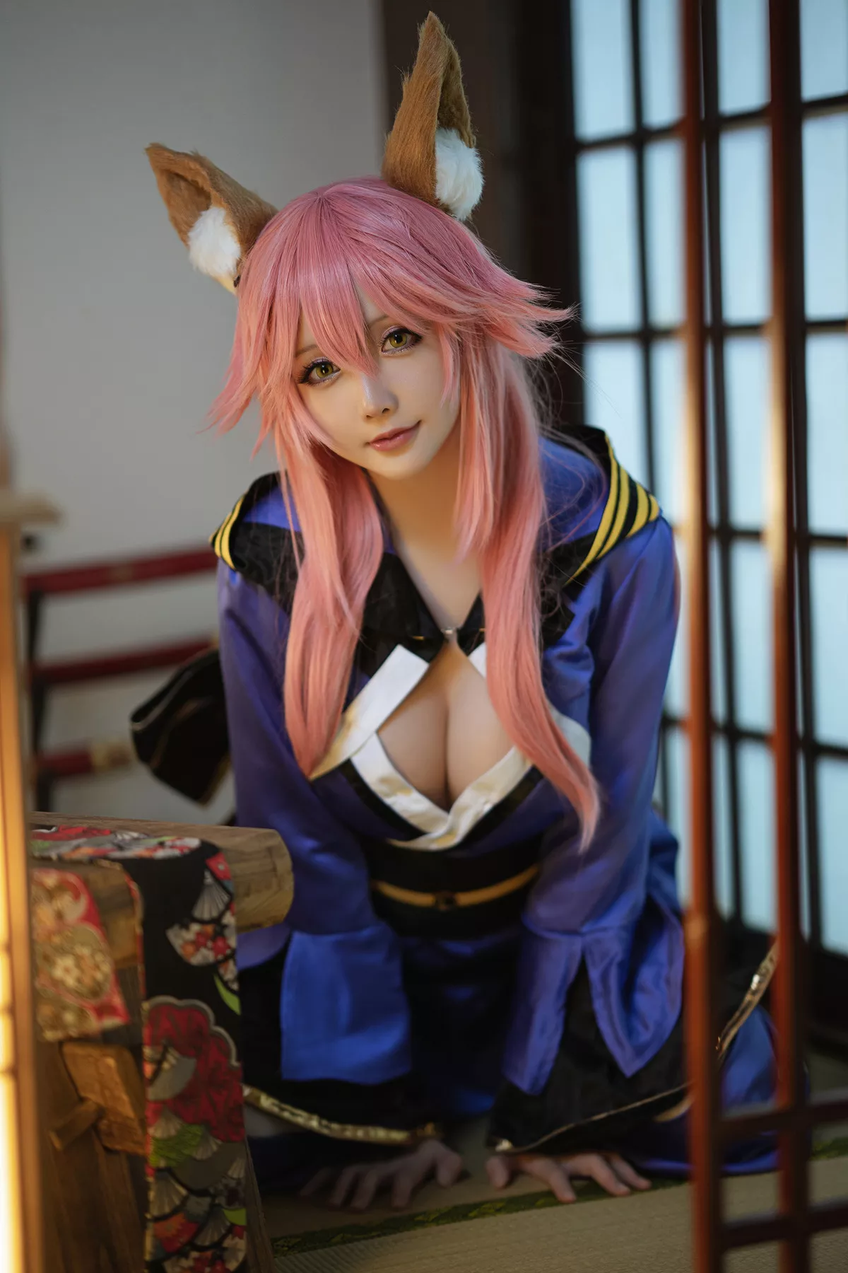 美人 玉藻前 Cosplay 【Hoshilily 星之迟迟】 福利 忠犬蓄势待发