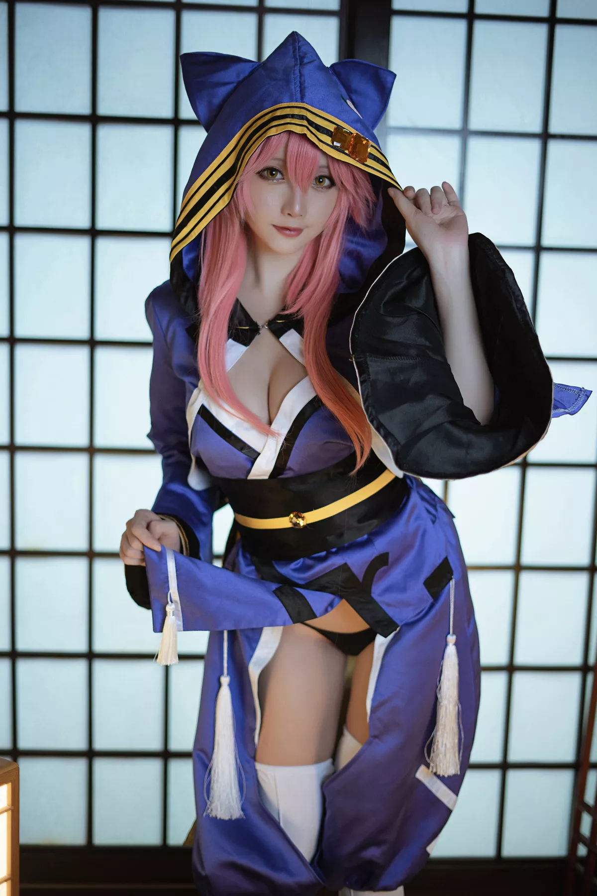 美人 玉藻前 Cosplay 【Hoshilily 星之迟迟】 福利 忠犬蓄势待发