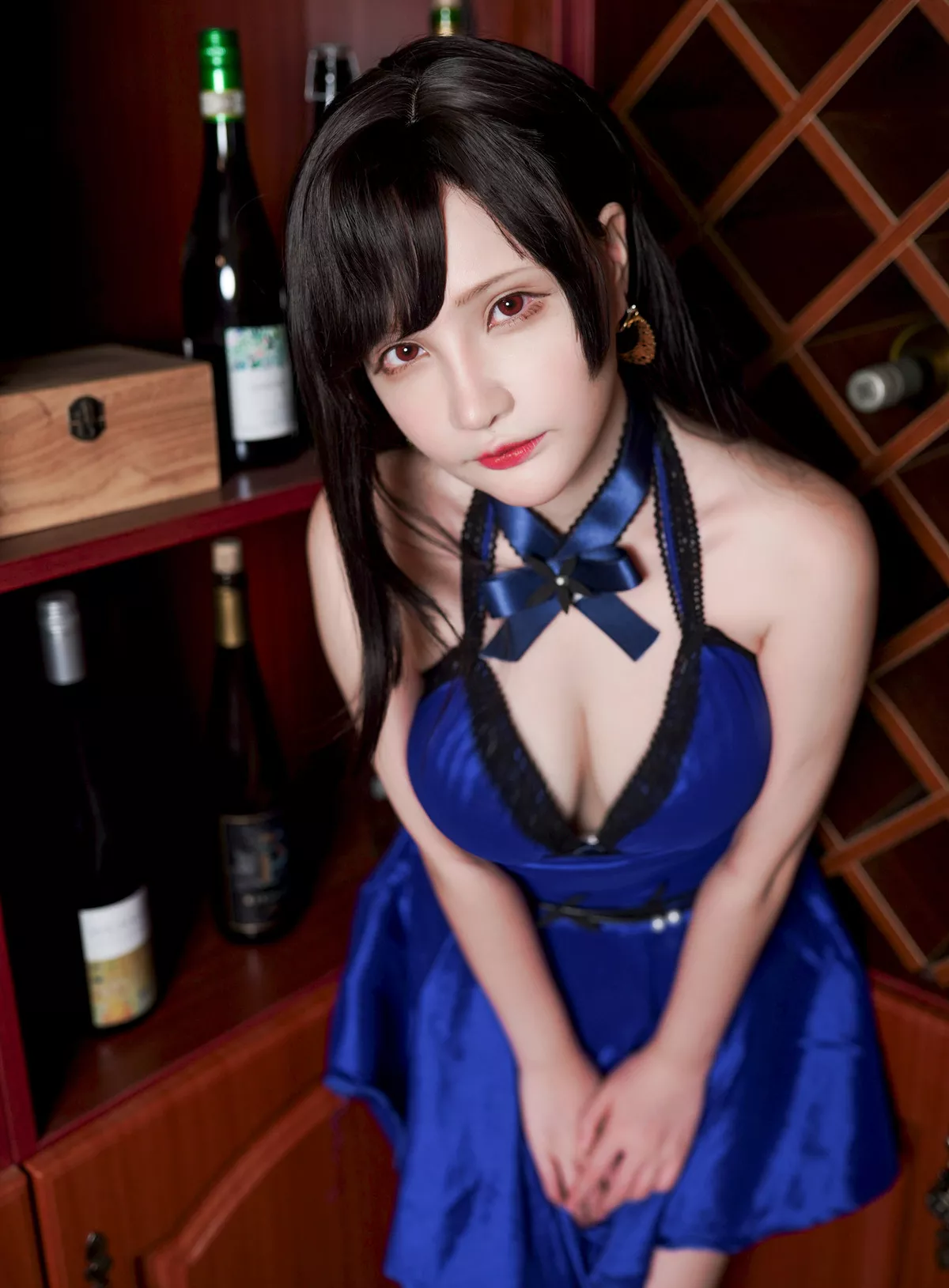 Tifa Cosplay 丽人 福利 千夜未来】 Ver. 【Senya Miku Dress Lockhart