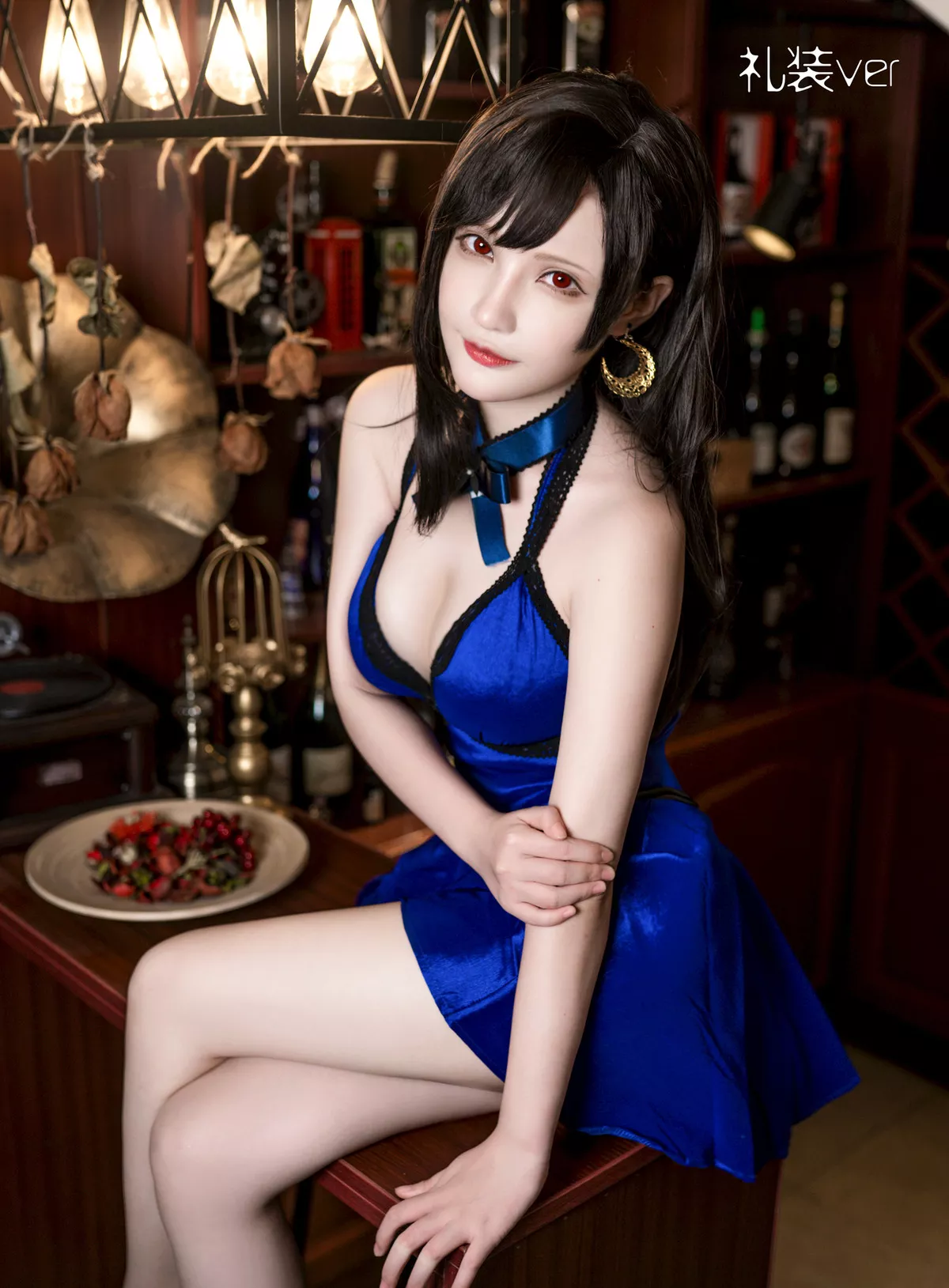 Tifa Cosplay 丽人 福利 千夜未来】 Ver. 【Senya Miku Dress Lockhart