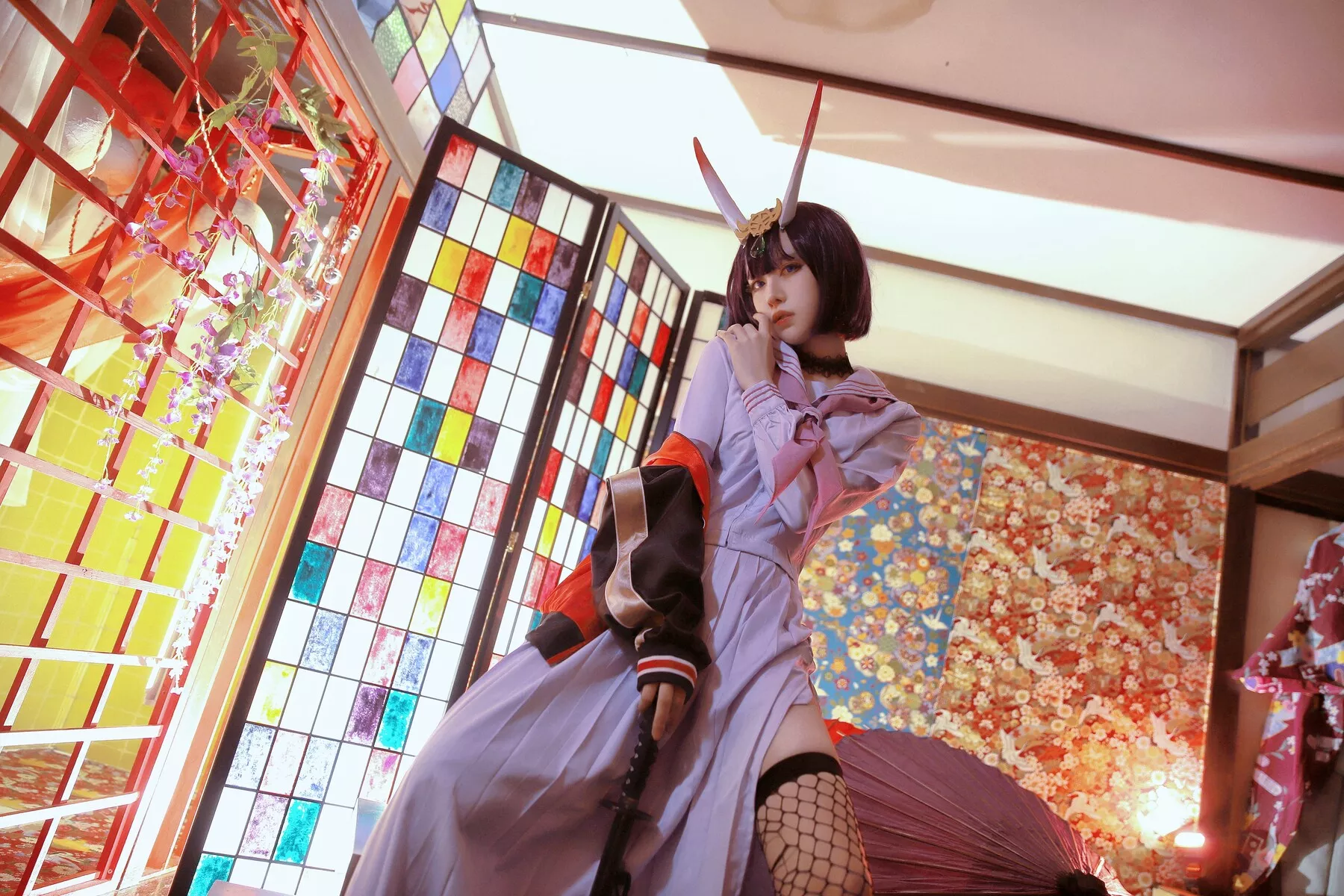 shuten 福利 美女 【Shika�肼埂� 酒吞童子 douji Cosplay