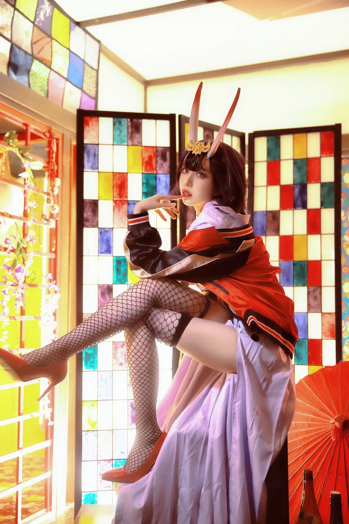 shuten 福利 美女 【Shika�肼埂� 酒吞童子 douji Cosplay