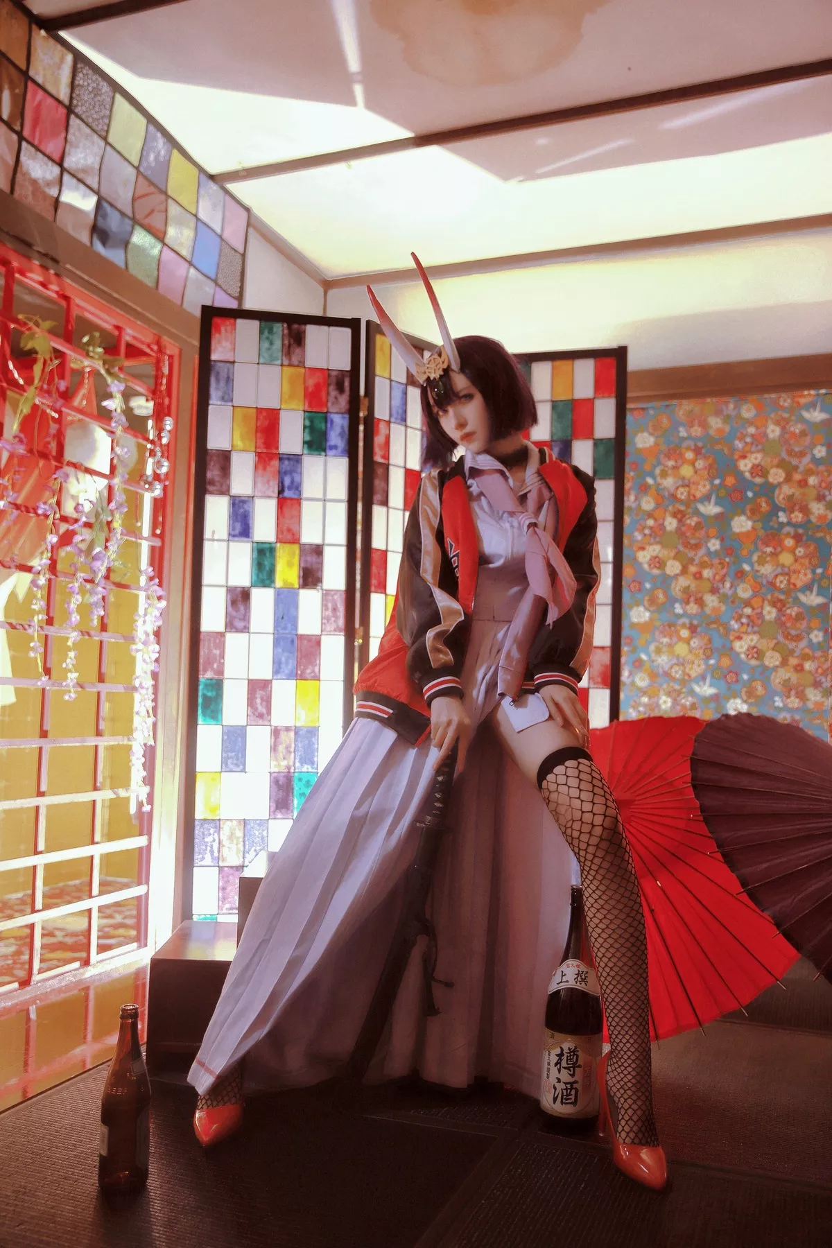shuten 福利 美女 【Shika�肼埂� 酒吞童子 douji Cosplay