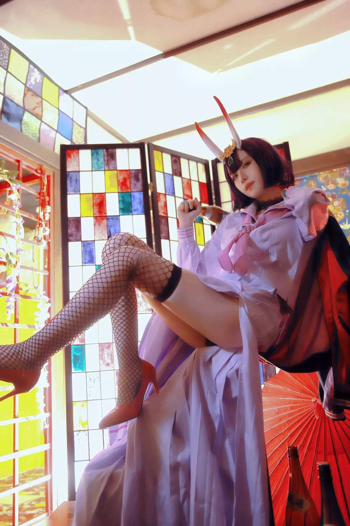 shuten 福利 美女 【Shika�肼埂� 酒吞童子 douji Cosplay