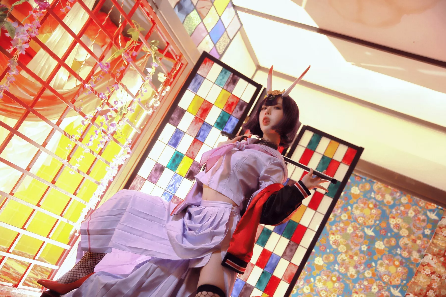 shuten 福利 美女 【Shika�肼埂� 酒吞童子 douji Cosplay