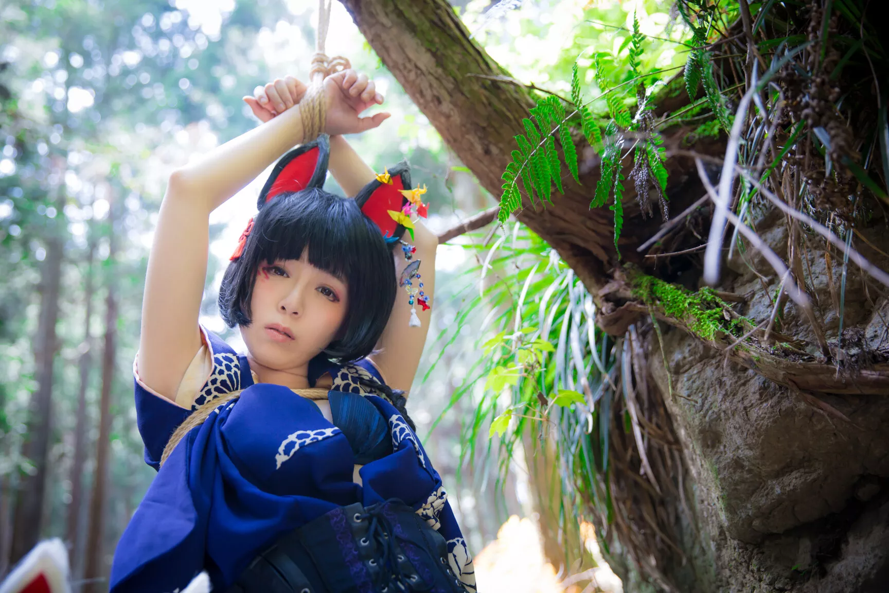 Cosplay 媒体圣女 【BOKUKO】 缚狐 Fox 福利 Tied 丽人