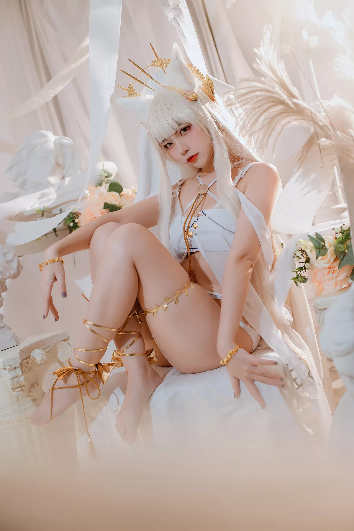 Nisa】 Platinum Arknights 【二佐 美女 福报 Cosplay 方舟白金泳装