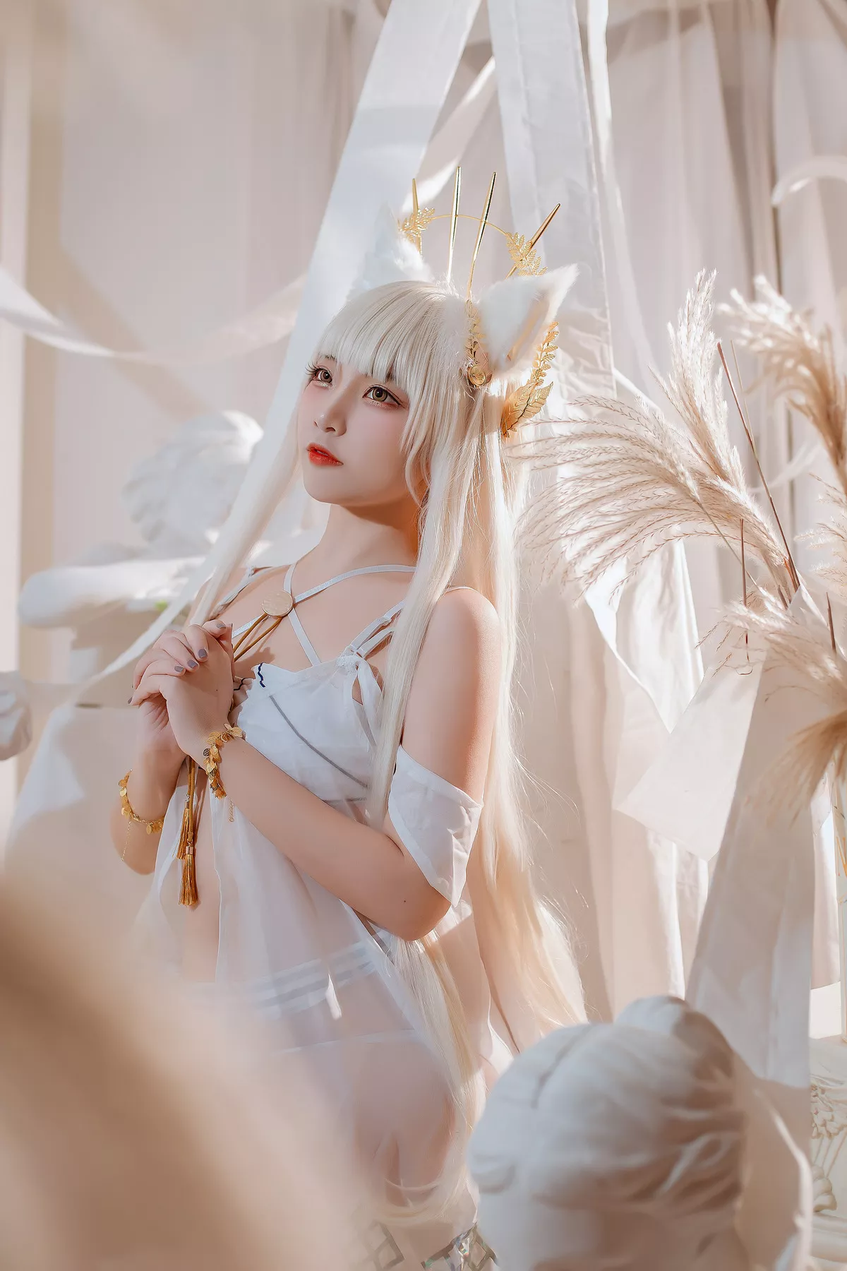Nisa】 Platinum Arknights 【二佐 美女 福报 Cosplay 方舟白金泳装
