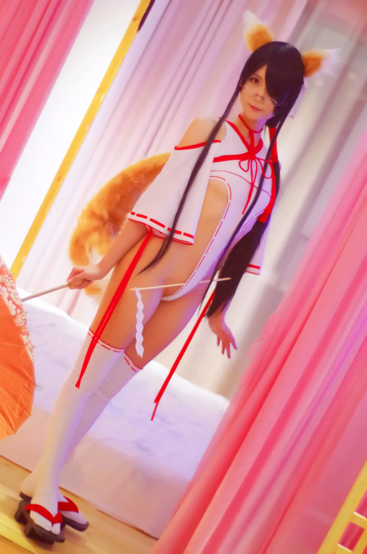 狐女巫 Cosplay 女神 Shrine 福报 Maiden 【晓美嫣】 Fox
