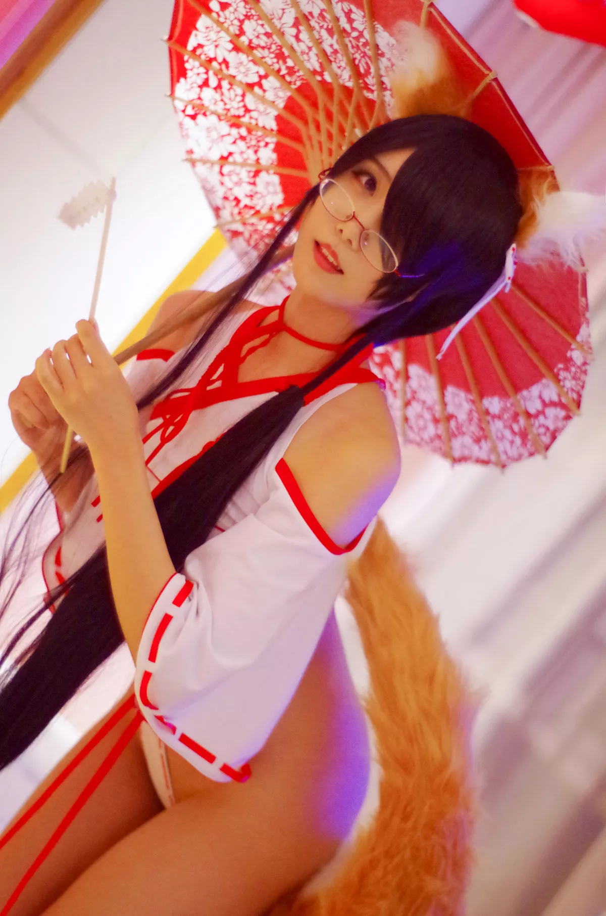 狐女巫 Cosplay 女神 Shrine 福报 Maiden 【晓美嫣】 Fox
