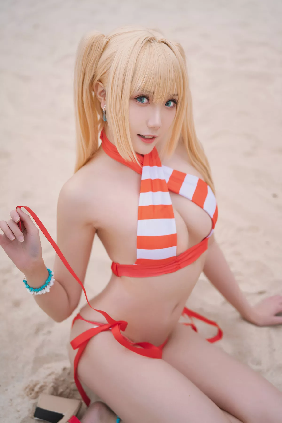Nero Swimsuit 水着 Cosplay 【瓜希酱】 美女 福报 尼禄